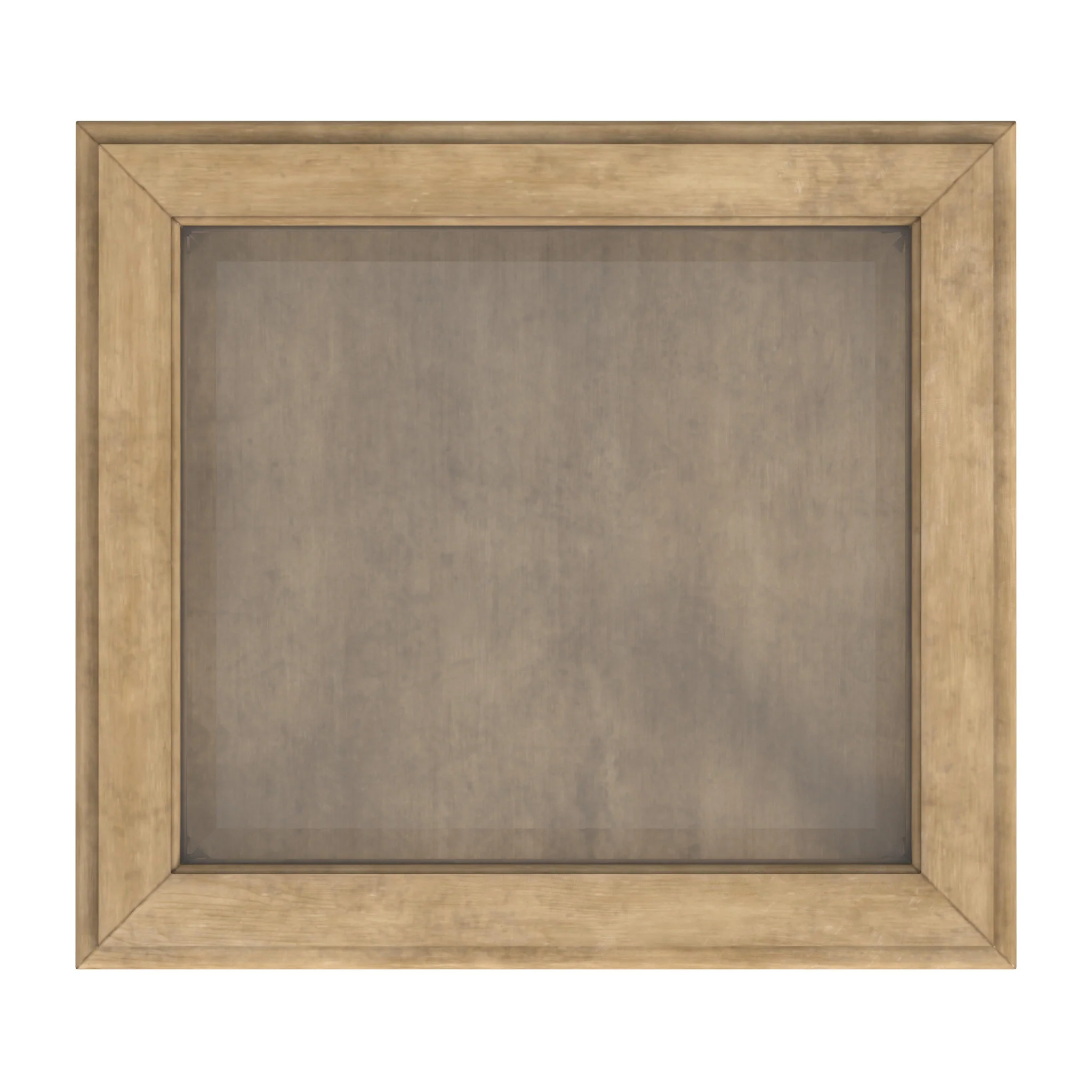 Beige Distressed Glass And Solid Wood End Table By Homeroots - Image 5