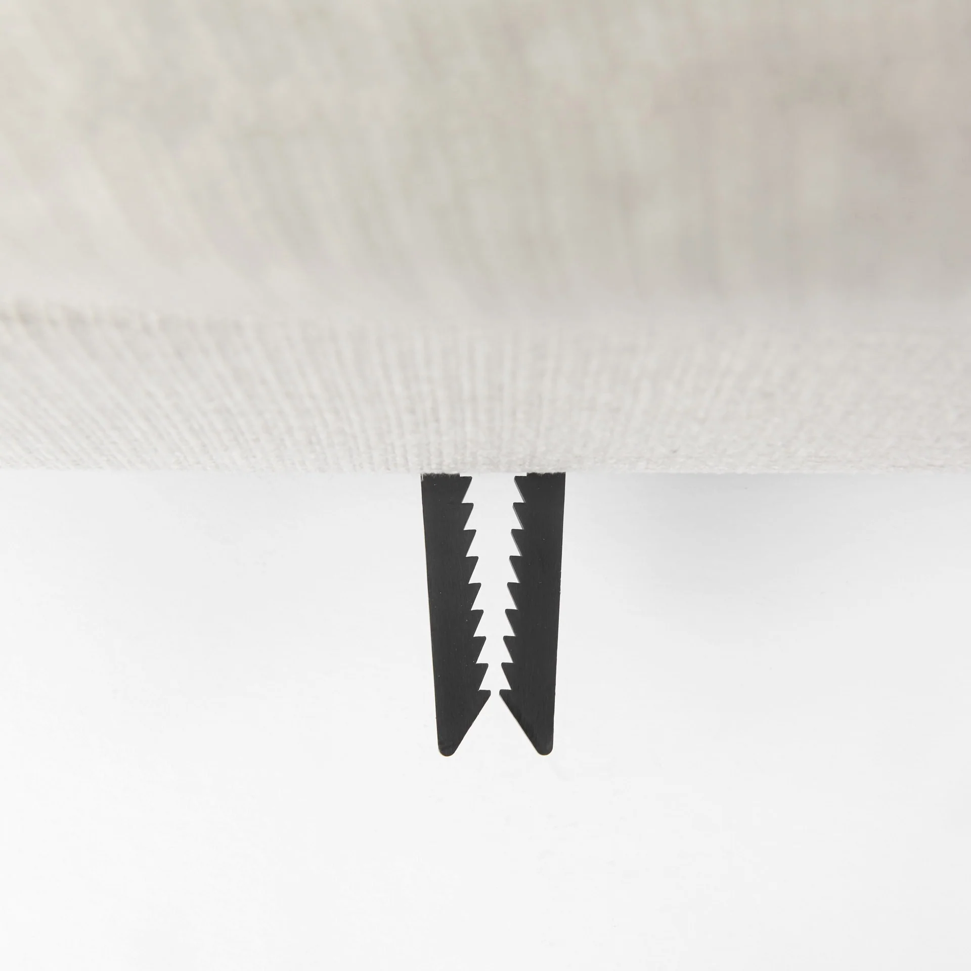 Beige Fabric Covered Half Ottoman By Homeroots - Image 8