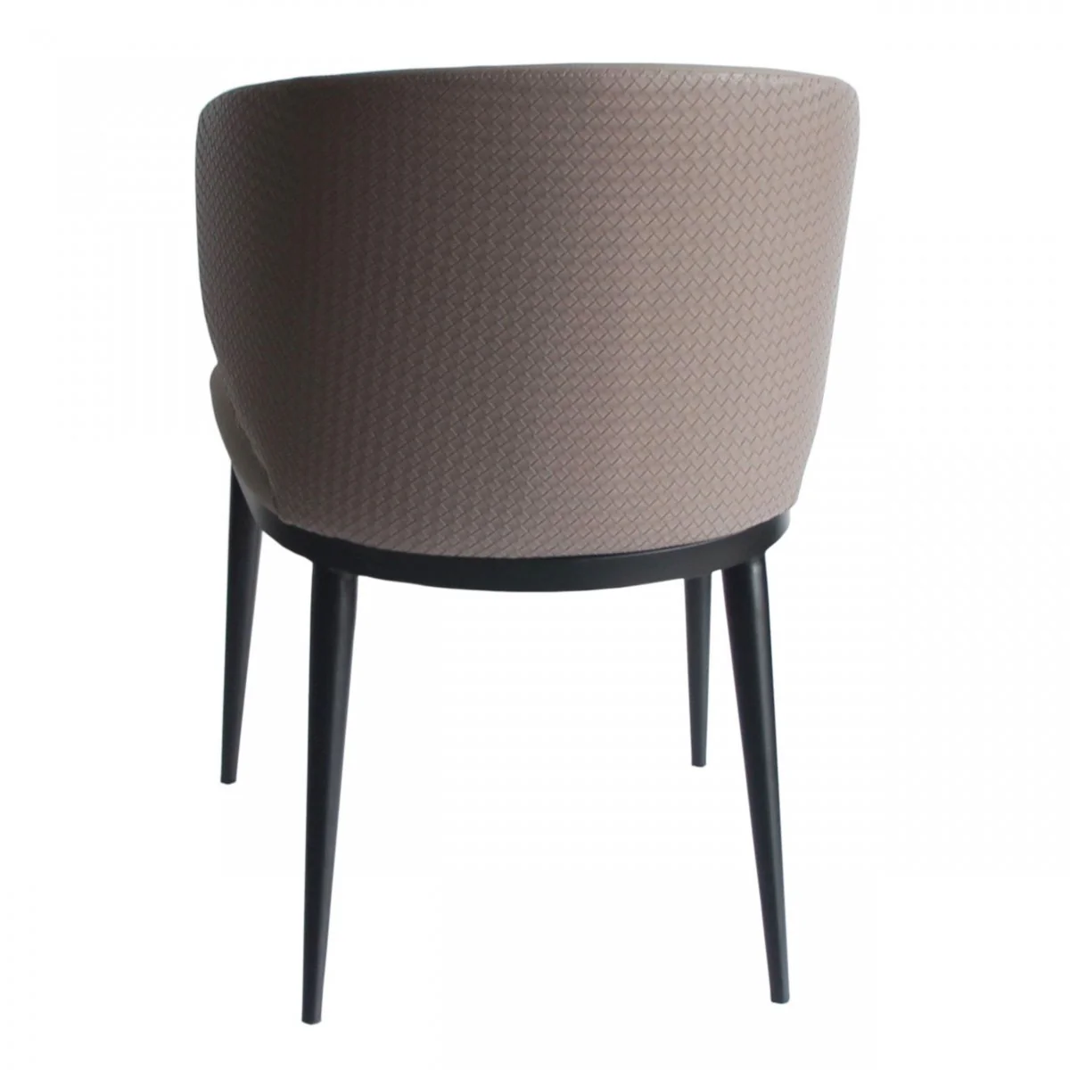 Beige Modern Faux Leather Dining Chair By Homeroots - Image 4