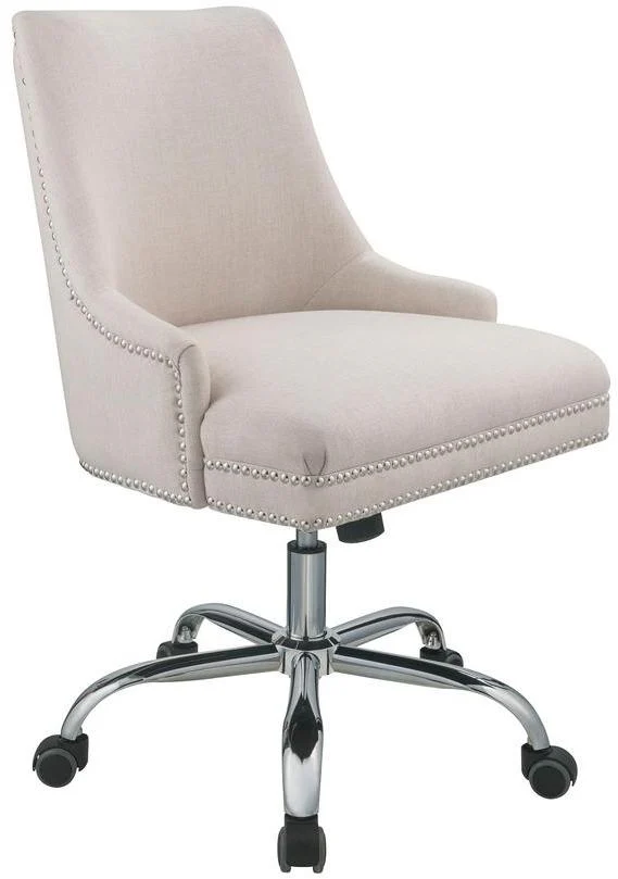 Beige Plywood Office Chair By Homeroots - Image 2