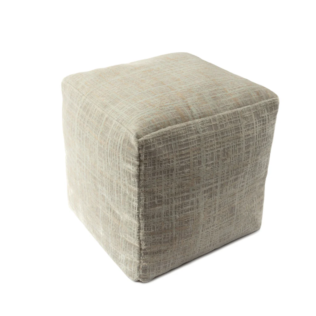 Beige Polyester Blend Ottoman By Homeroots - Image 3