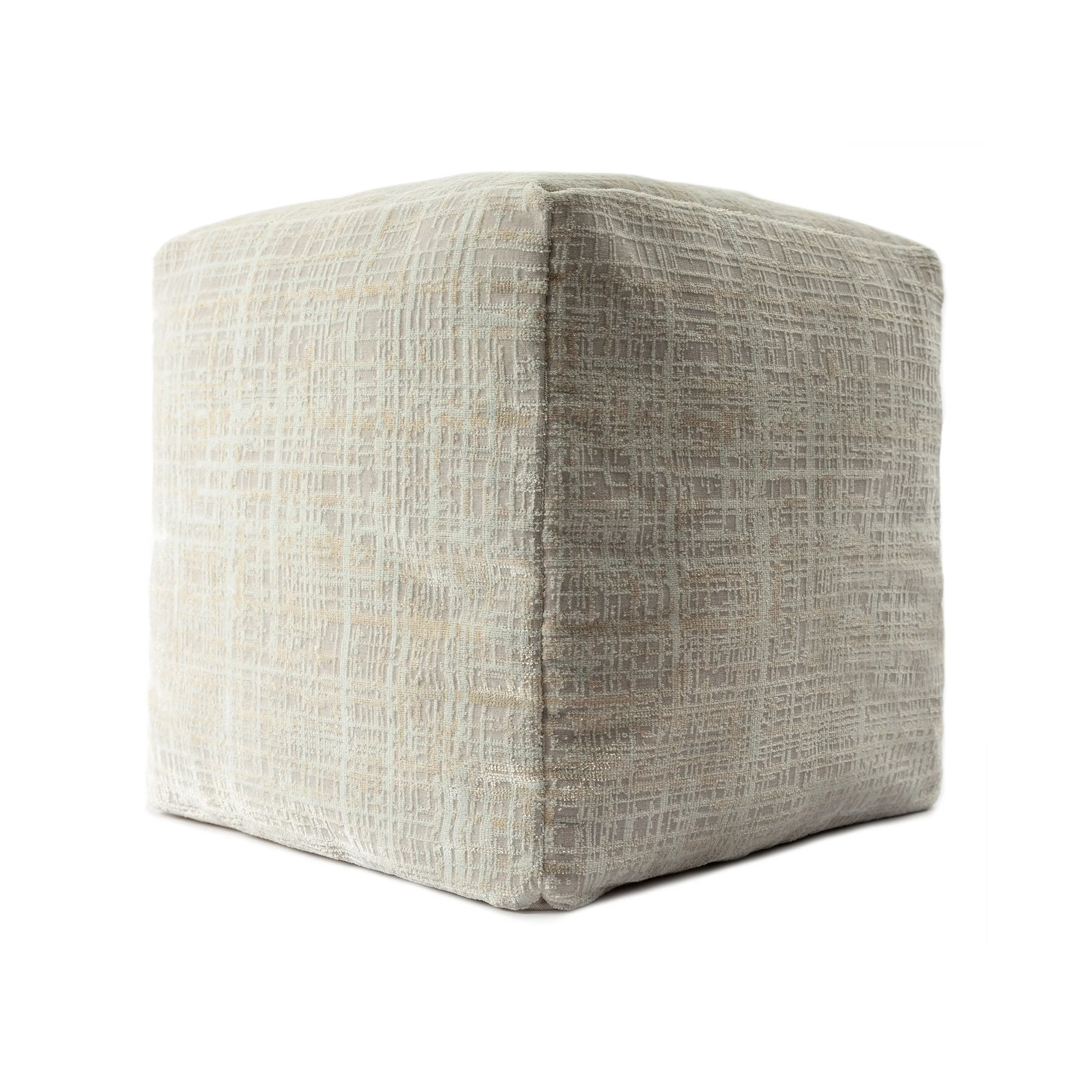 Beige Polyester Blend Ottoman By Homeroots - Image 5