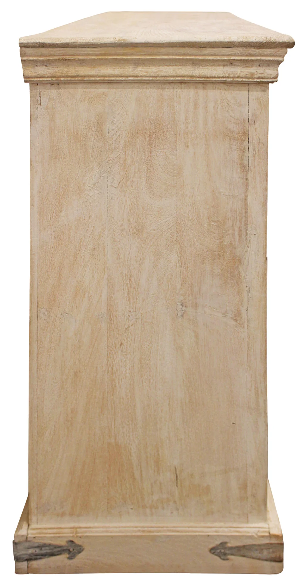 Beige Solid Wood Sideboard with Four Doors By Homeroots - Image 8