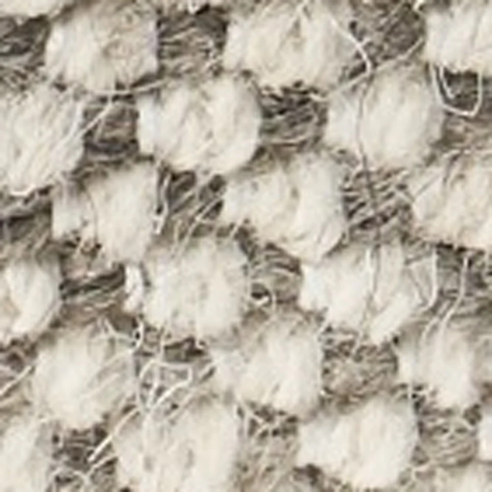 Beige Wool Ottoman By Homeroots - Image 2