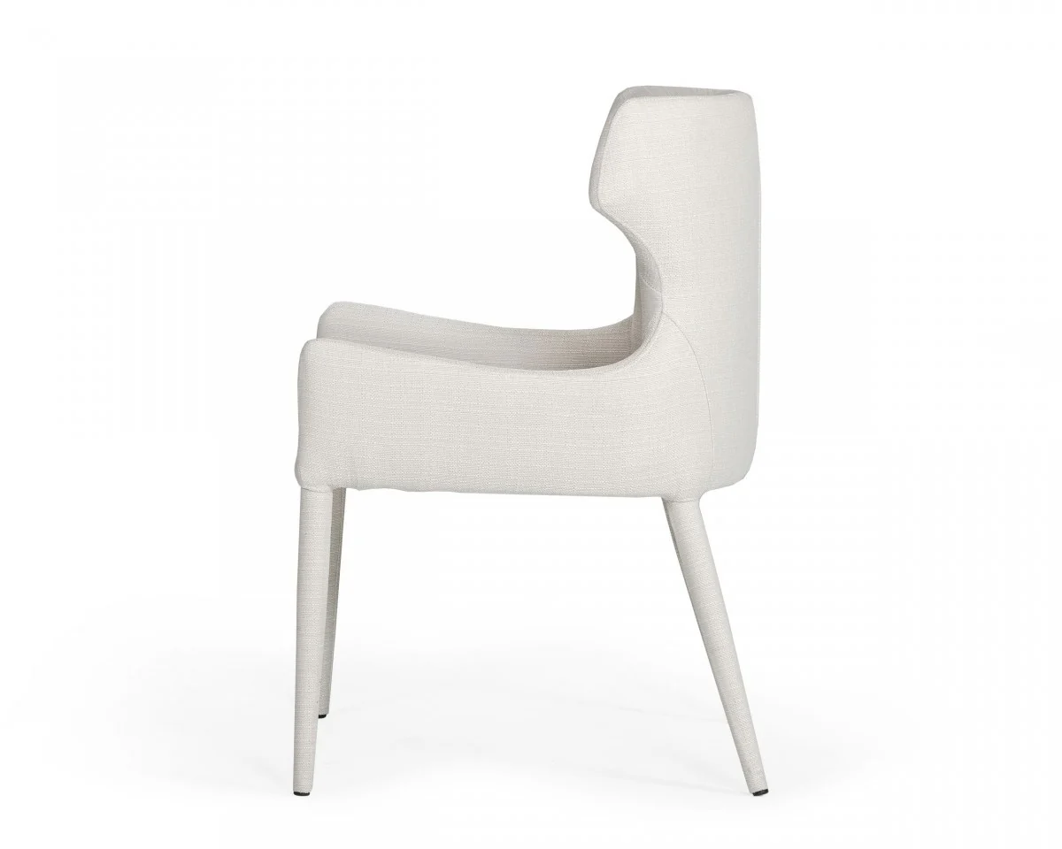 Beige Wrapped Dining Chair By Homeroots - Image 3