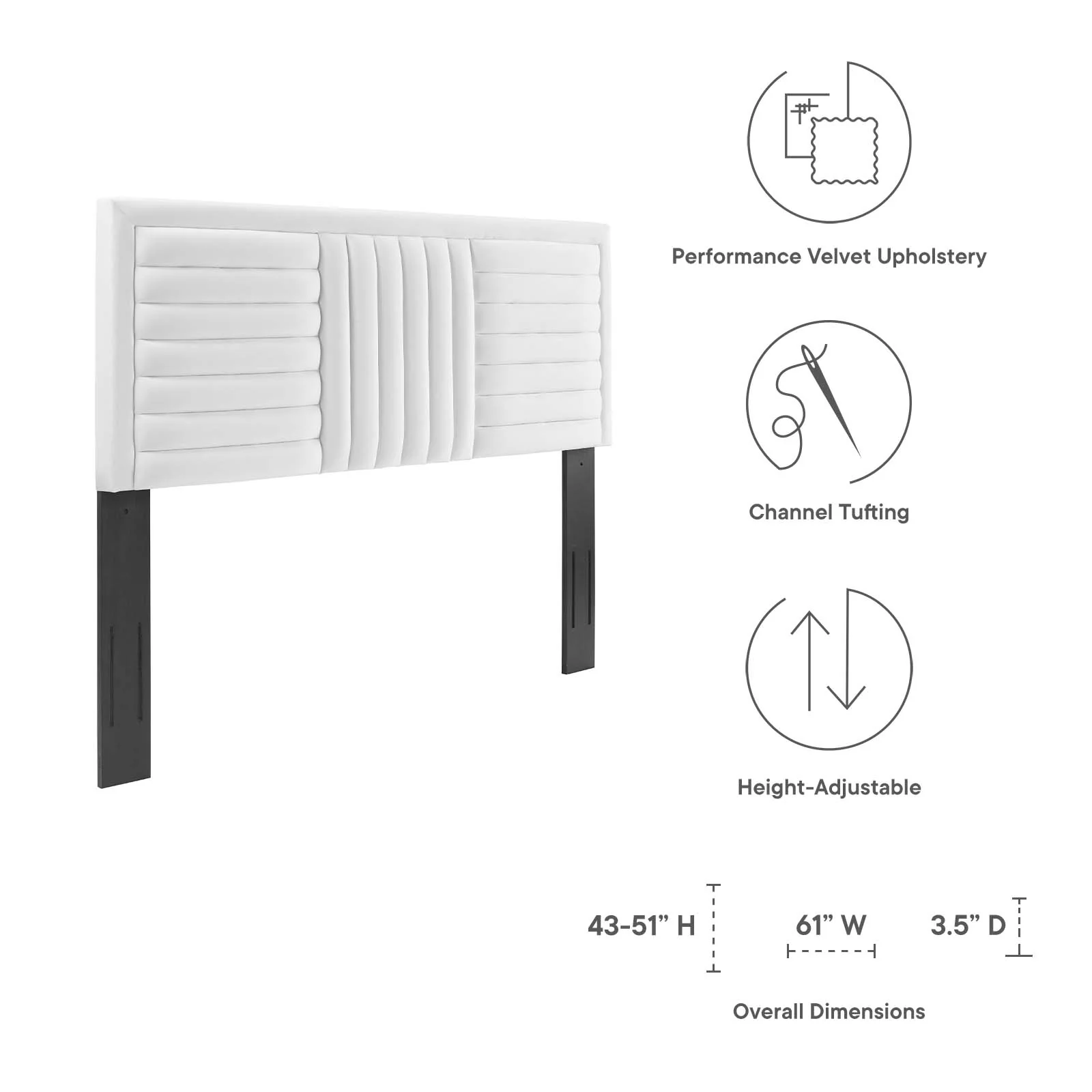 Believe Channel Tufted Performance Velvet Full/Queen Headboard By Modway - MOD-6665 - Image 30