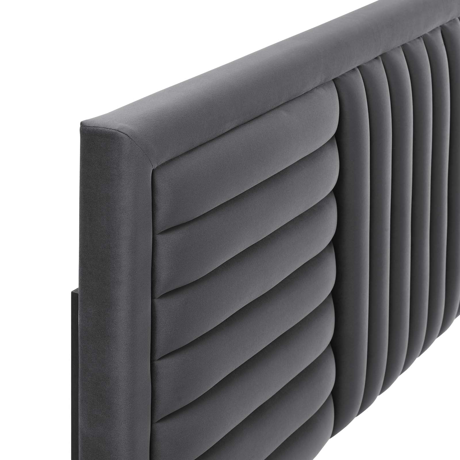 Believe Channel Tufted Performance Velvet Full/Queen Headboard By Modway - MOD-6665 - Image 5