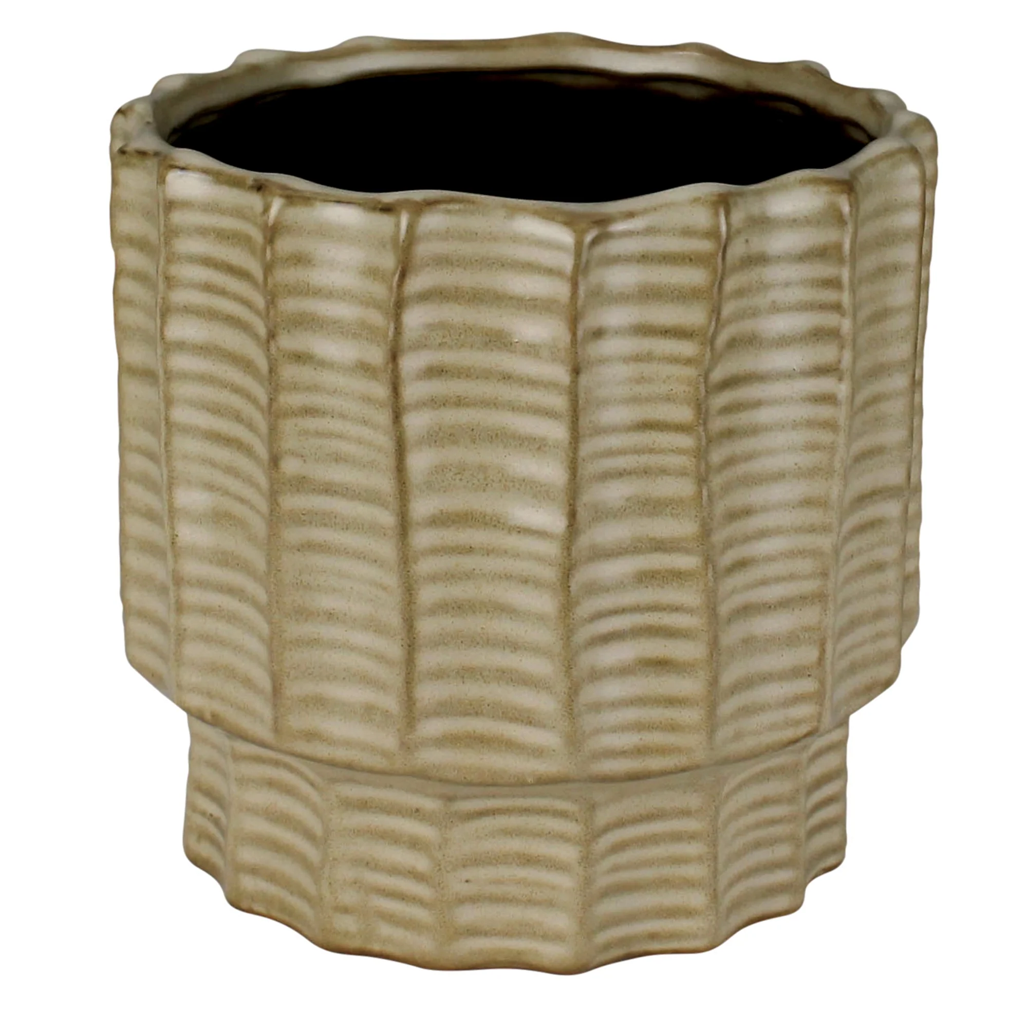 Belize Cachepot, Ceramic Set Of 2 By HomArt - Image 2