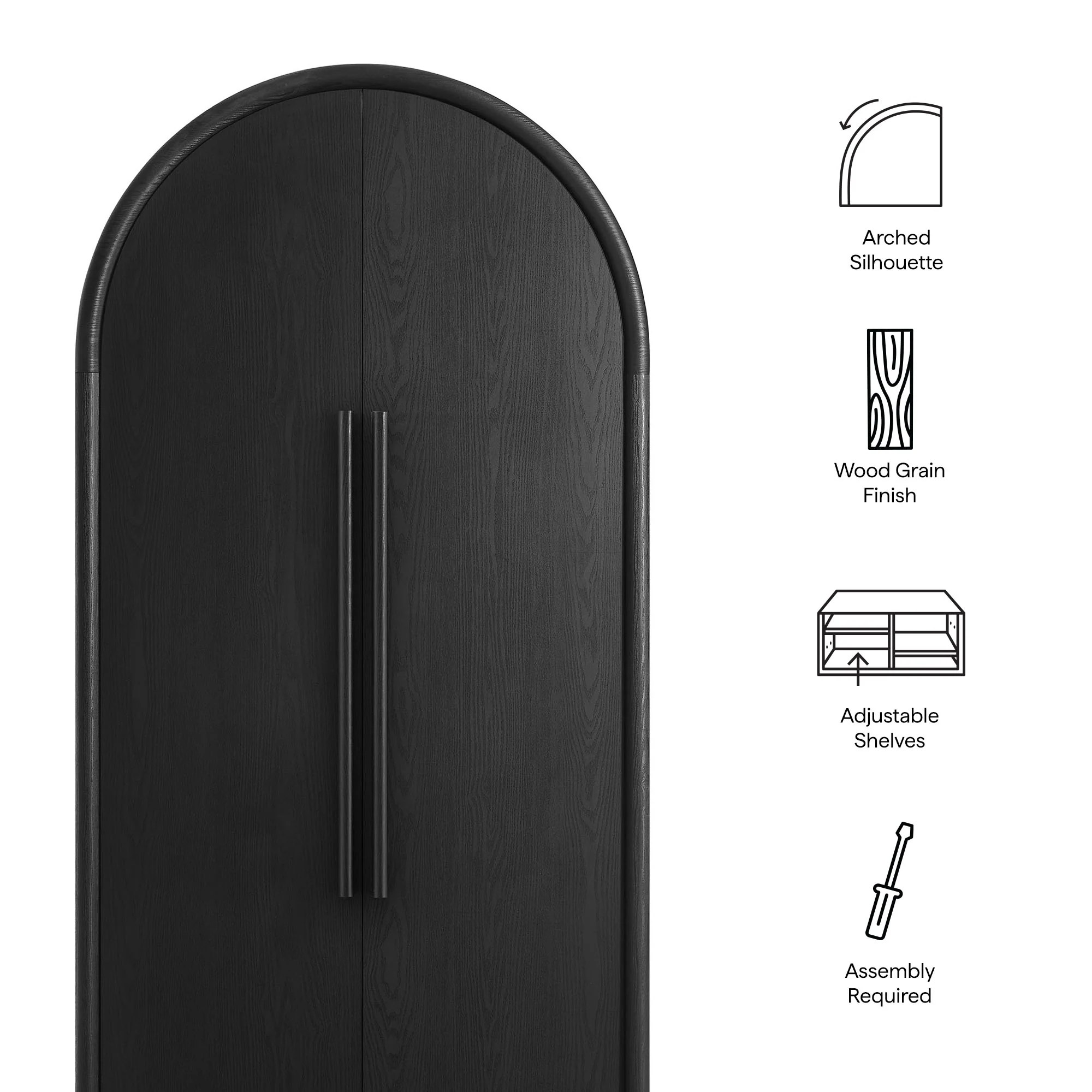Bellamy Tall Arched Storage Cabinet by Modway - Image 17