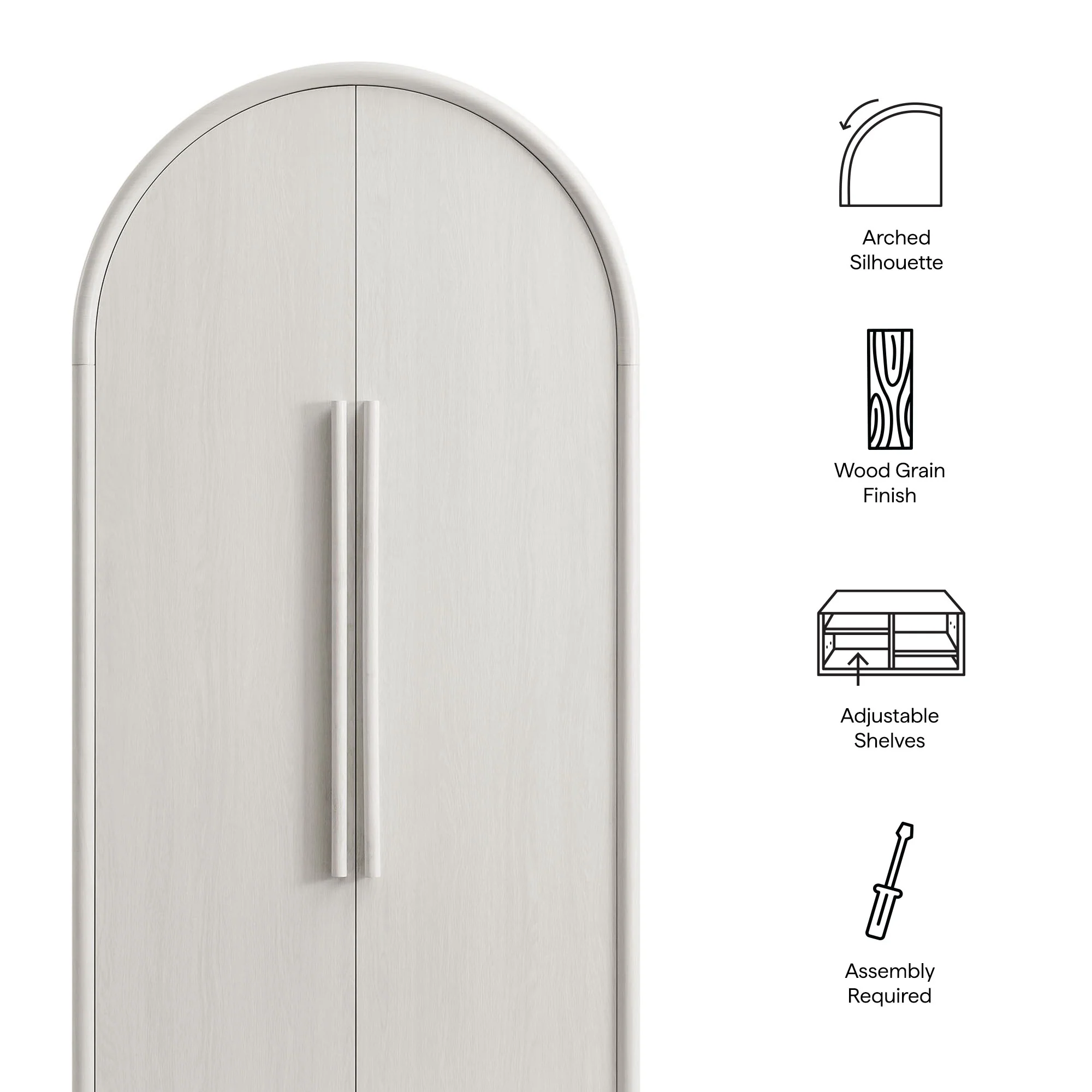 Bellamy Tall Arched Storage Cabinet by Modway - Image 8