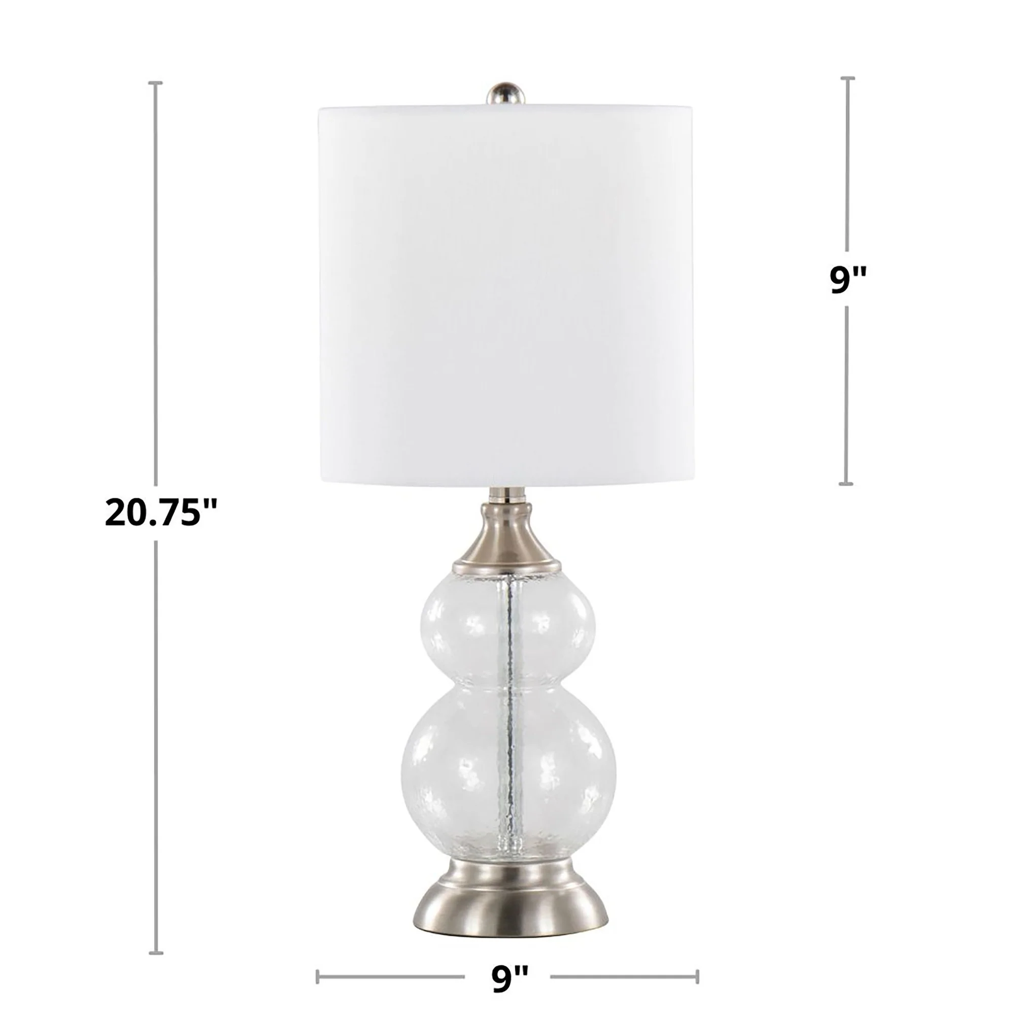 Belle 20" Glass Accent Lamp - Set of 2 By LumiSource - GTG21-BELLE BUBNIW2 - Image 11