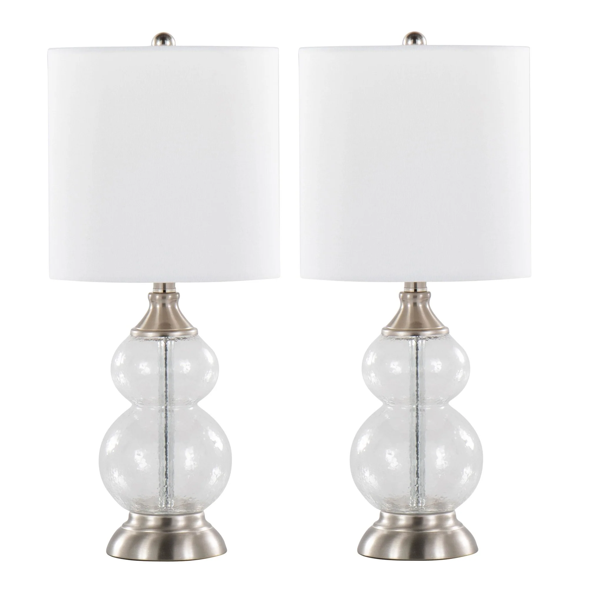 Belle 20" Glass Accent Lamp - Set of 2 By LumiSource - GTG21-BELLE BUBNIW2 - Image 7