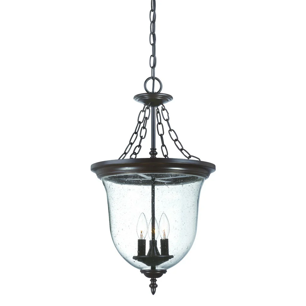 Belle 3-Light Architectural Bronze Hanging light By Homeroots - Image 2