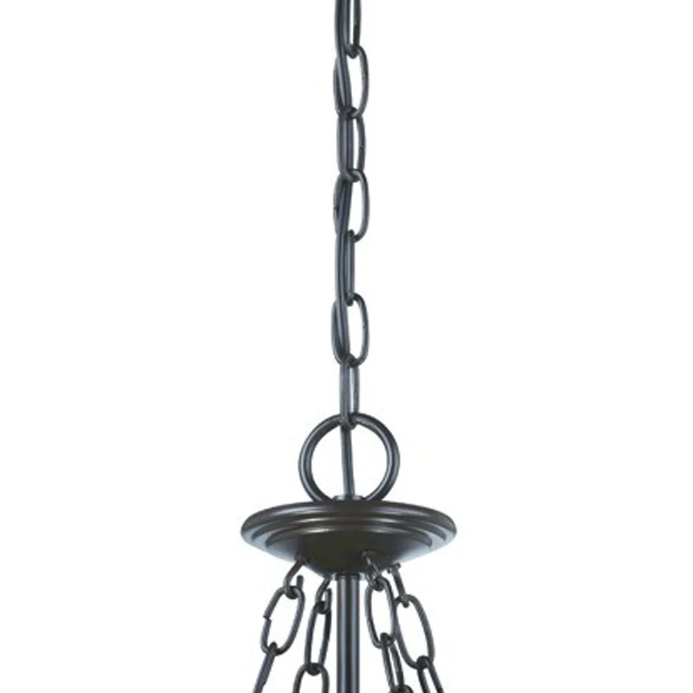 Belle 3-Light Architectural Bronze Hanging light By Homeroots - Image 3