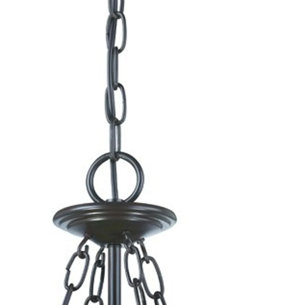 Belle 3-Light Architectural Bronze Hanging light By Homeroots - Image 4