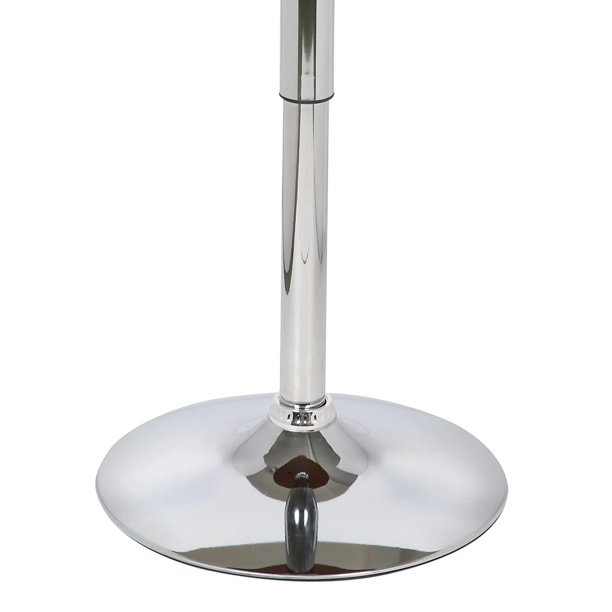 Bentley Adjustable Pub Table in Walnut Wood and Chrome finish By Armen Living - Image 5