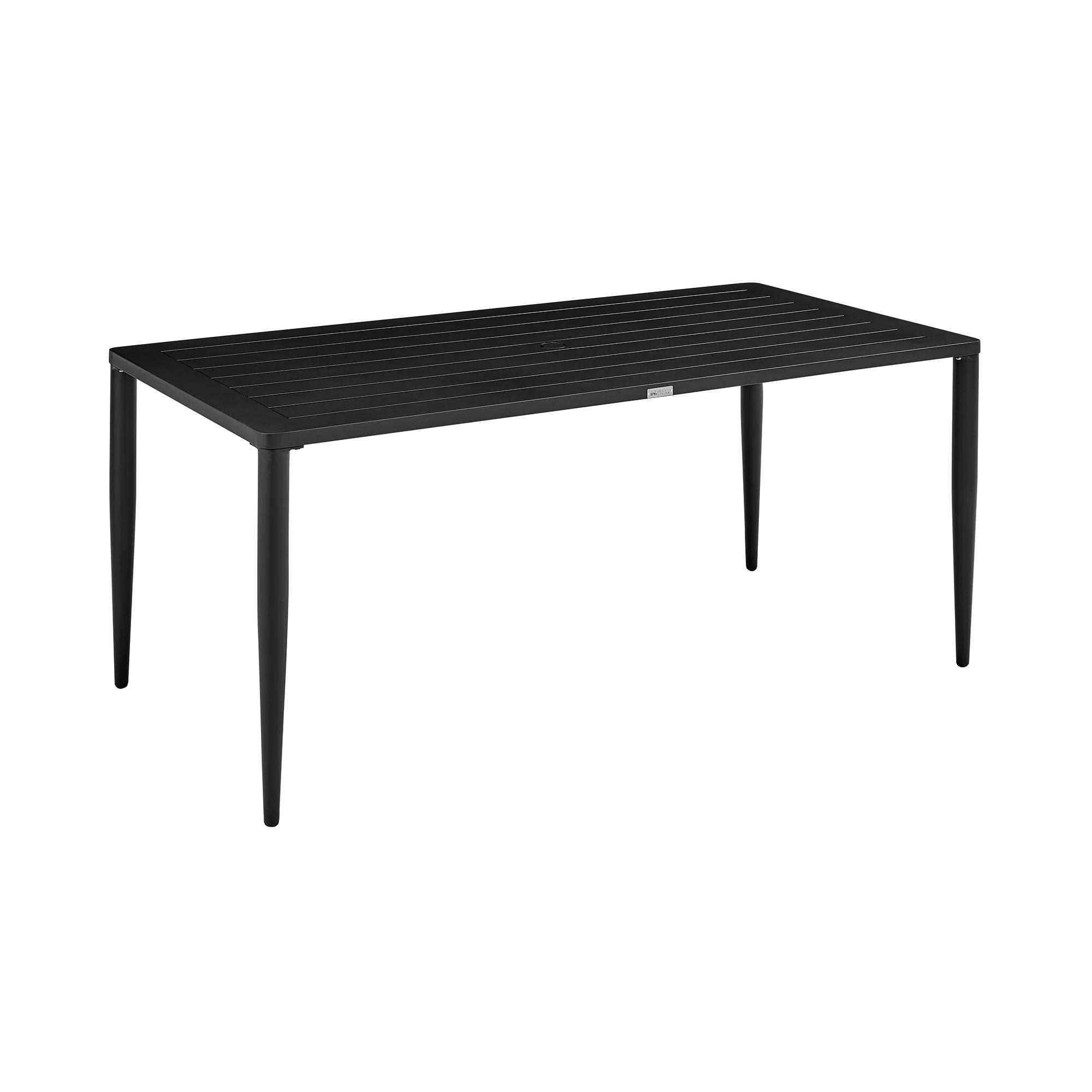 Beowulf Outdoor Patio Dining Table in Aluminum  By Armen Living - Image 4