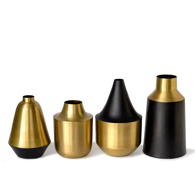 Berber 7.5"H Vase Set Of 2 By Gold Leaf Design Group - Image 3