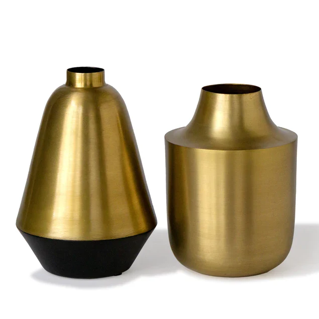 Berber 7.5"H Vase Set Of 2 By Gold Leaf Design Group - Image 4
