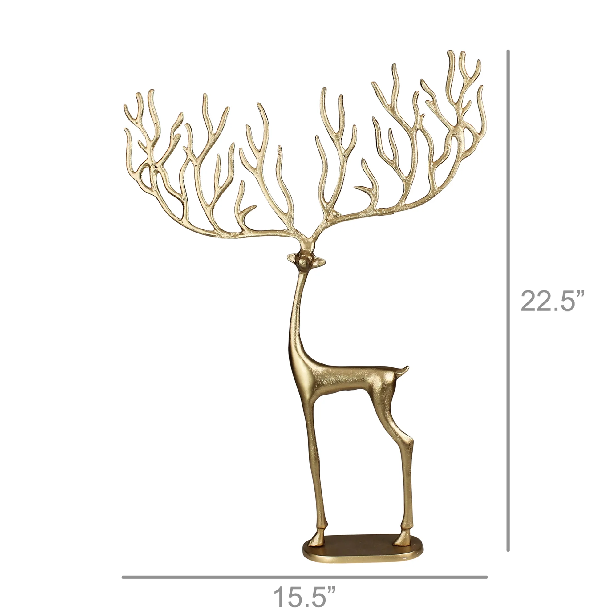 Bergen Reindeer, Brass - Large By HomArt - Image 2