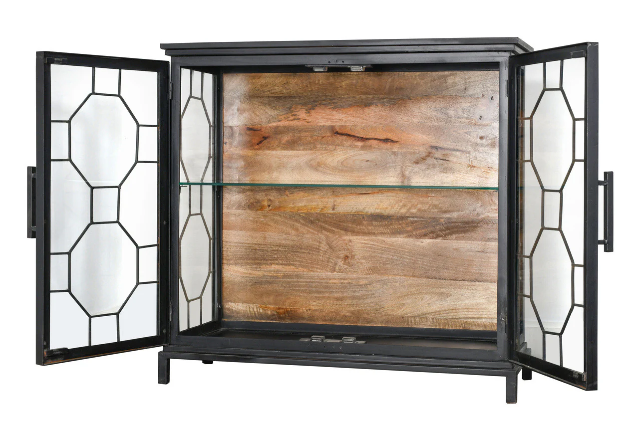 Berkshire 2 Door Metal Display Shelf Collector's Cabinet 43 Inches - Image 4
