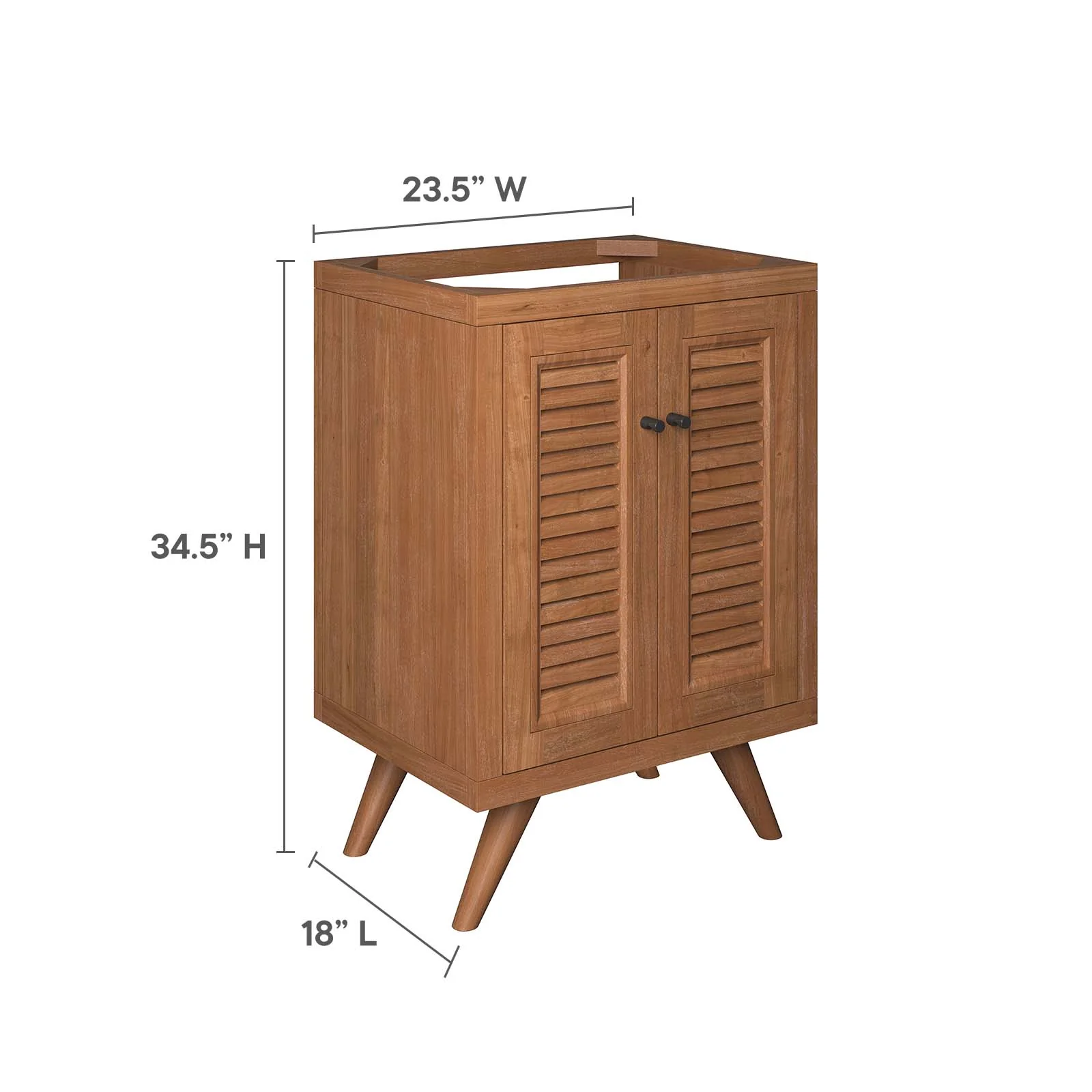 Birdie 24" Teak Wood Bathroom Vanity Cabinet (Sink Basin Not Included) By Modway - EEI-5086 - Image 9