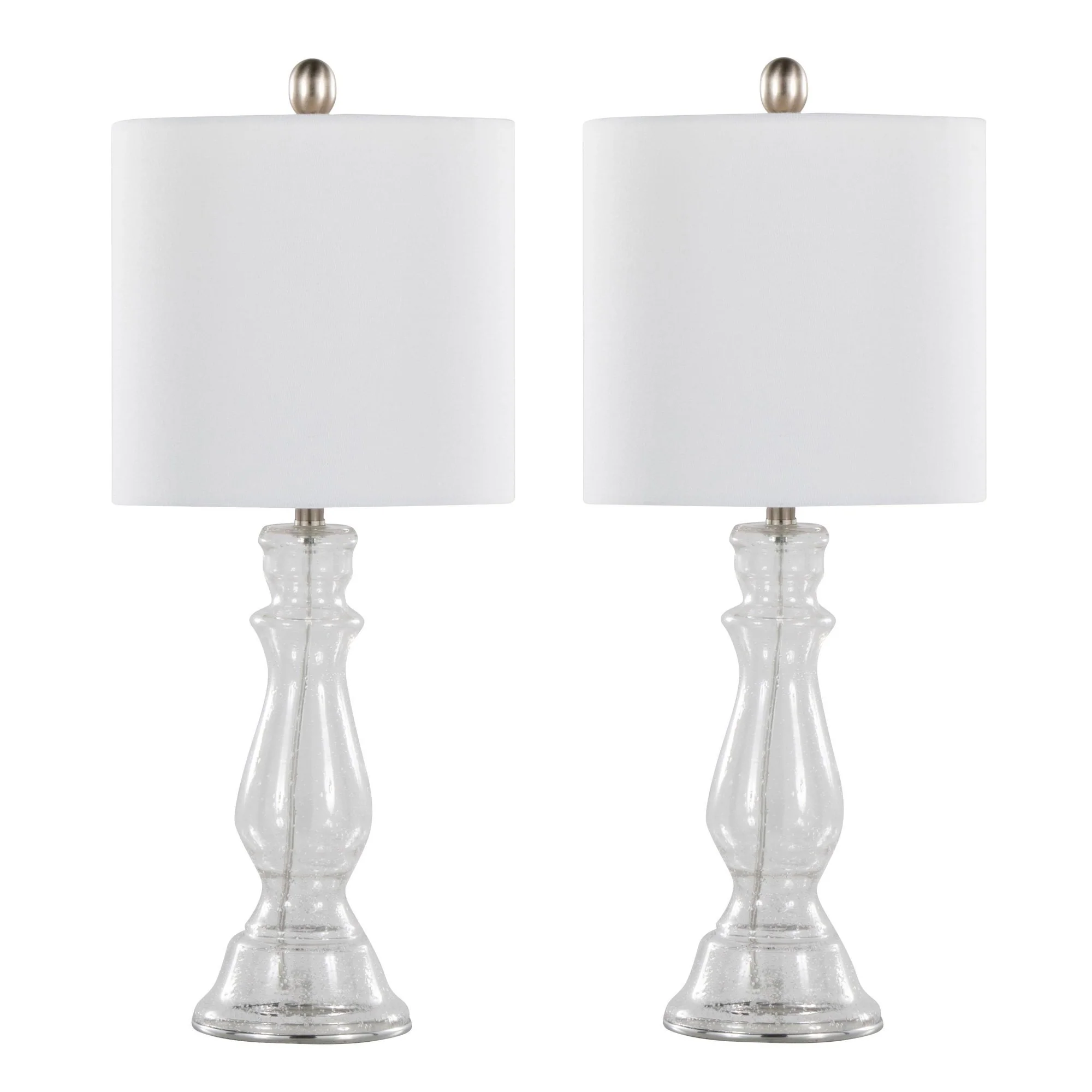 Bishop 24" Glass Table Lamp - Set of 2 By LumiSource - GTG25-BISHOP CLBNIW2 - Image 3