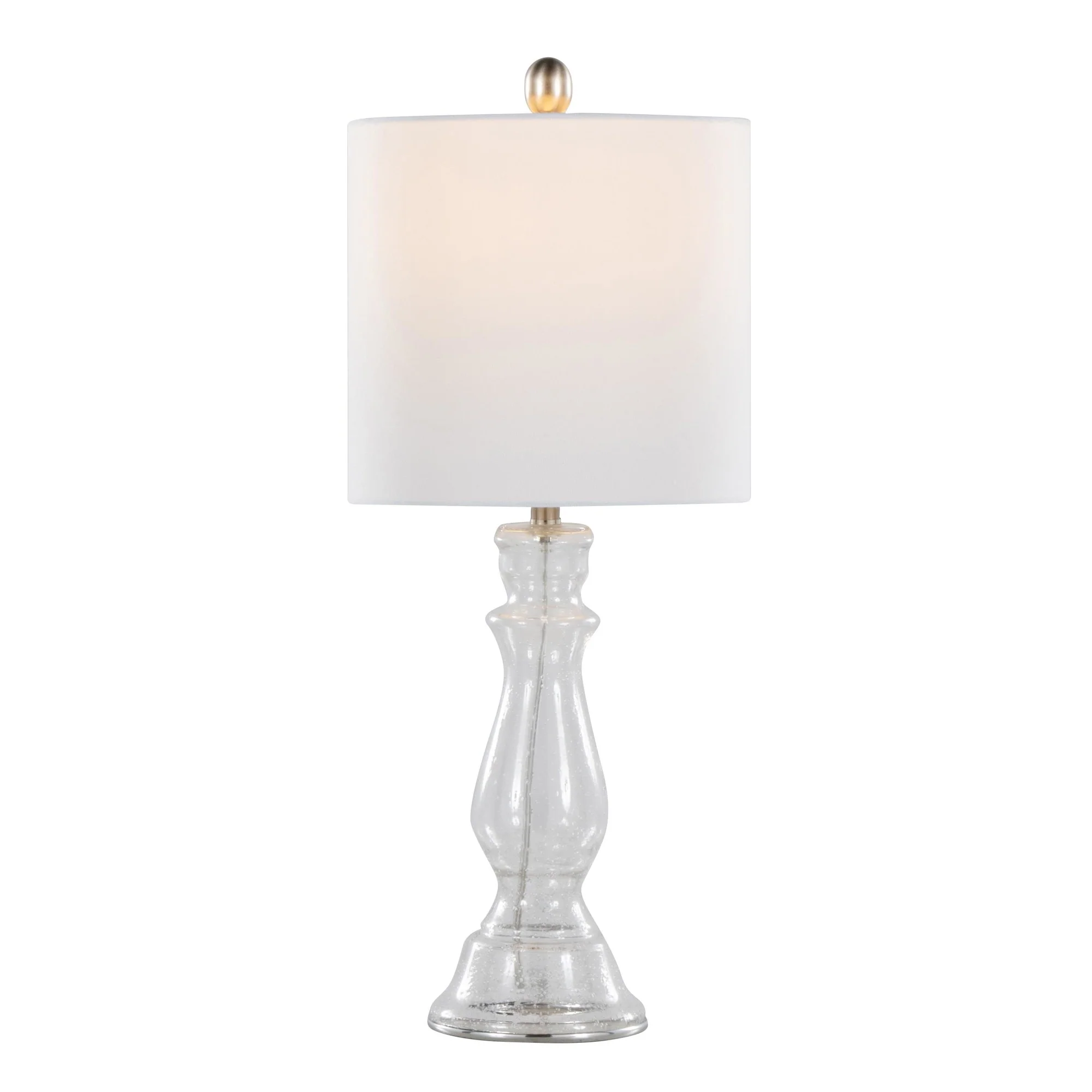 Bishop 24" Glass Table Lamp - Set of 2 By LumiSource - GTG25-BISHOP CLBNIW2 - Image 4