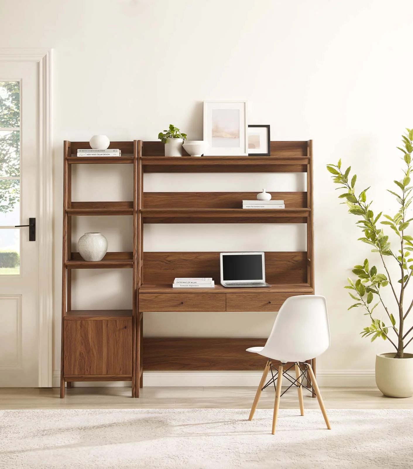 Bixby 2-Piece Wood Office Desk and Bookshelf By Modway - EEI-6111 - Image 10