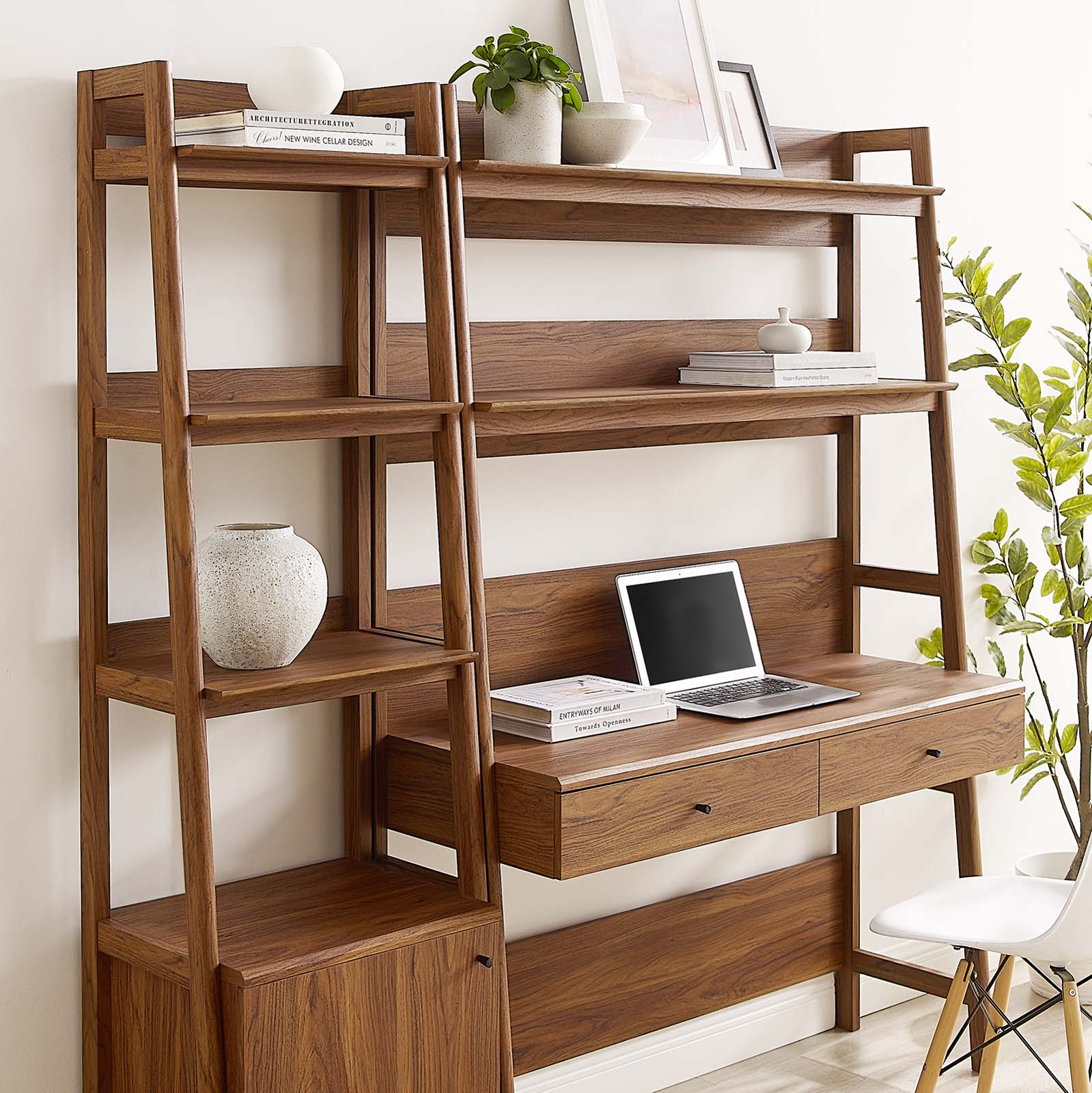 Bixby 2-Piece Wood Office Desk and Bookshelf By Modway - EEI-6111 - Image 8