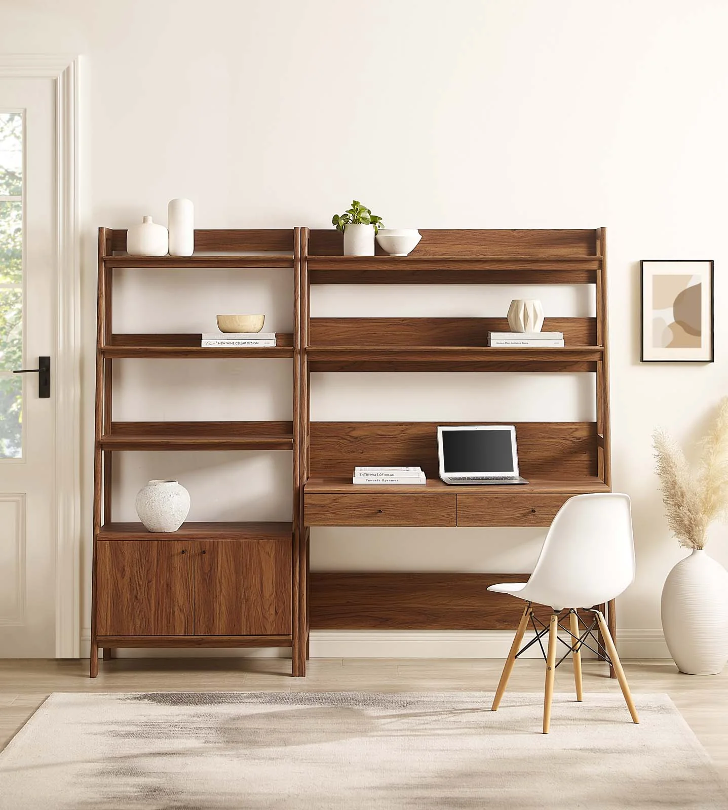 Bixby 2-Piece Wood Office Desk and Bookshelf By Modway - EEI-6112 - Image 10