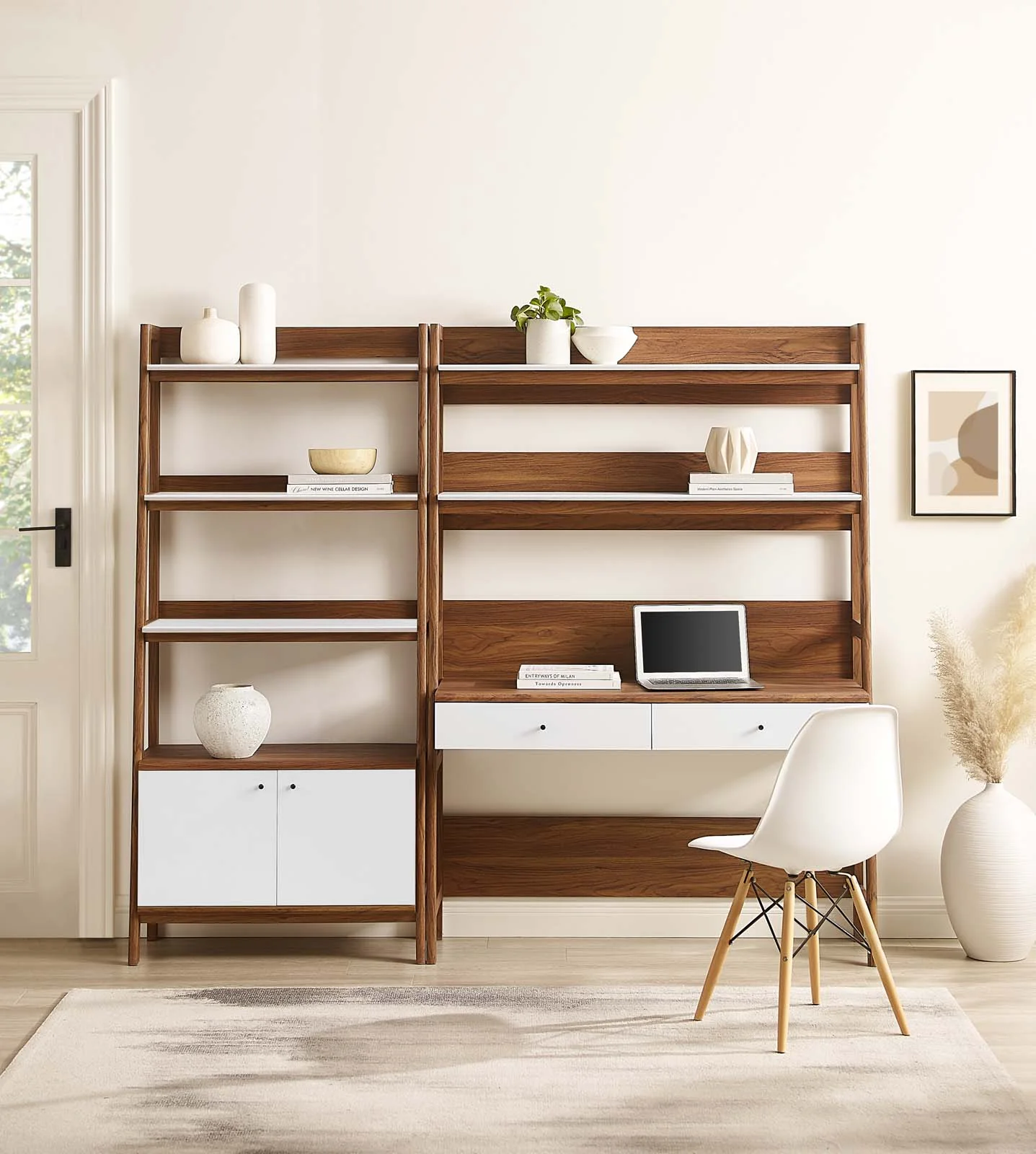 Bixby 2-Piece Wood Office Desk and Bookshelf By Modway - EEI-6112 - Image 15