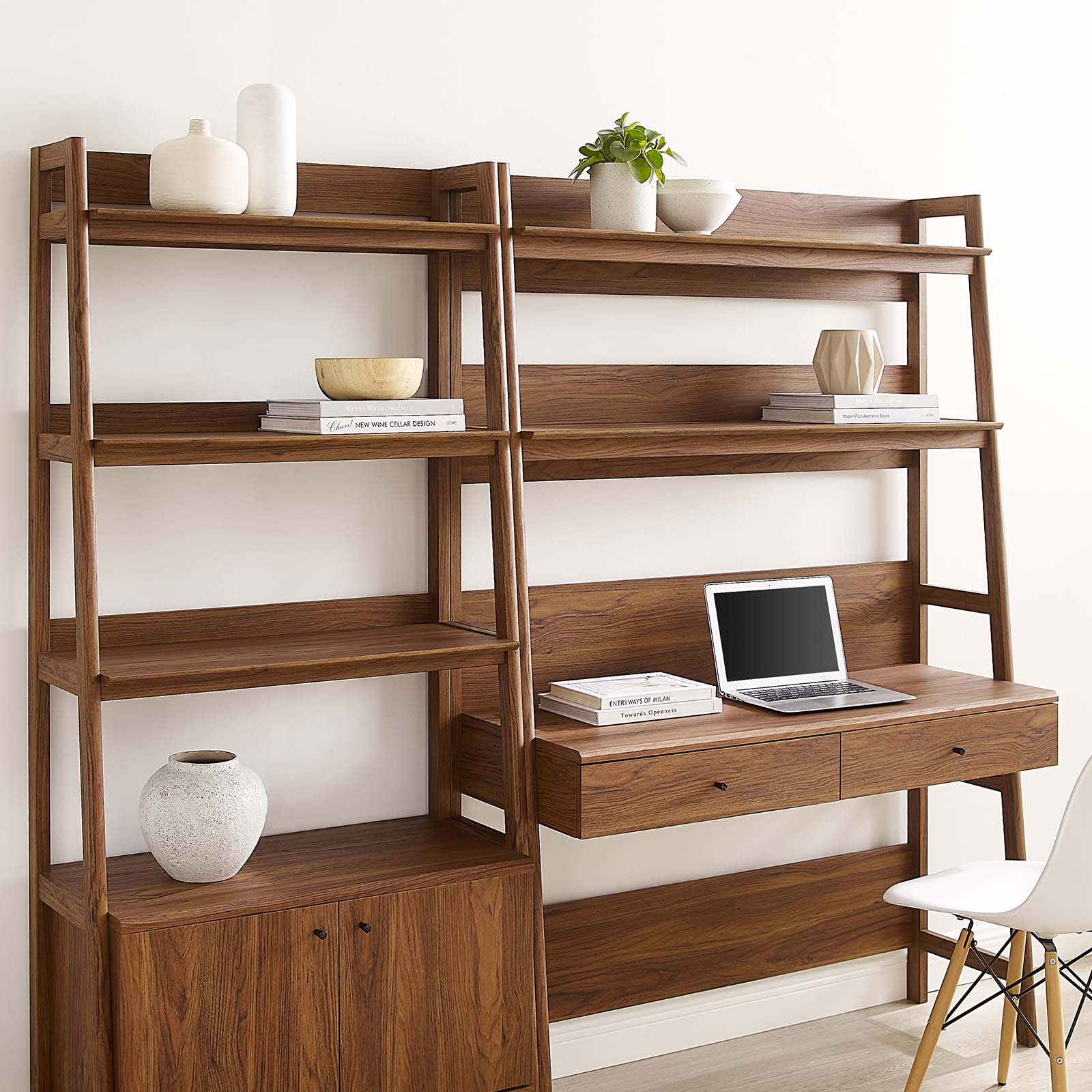 Bixby 2-Piece Wood Office Desk and Bookshelf By Modway - EEI-6112 - Image 8