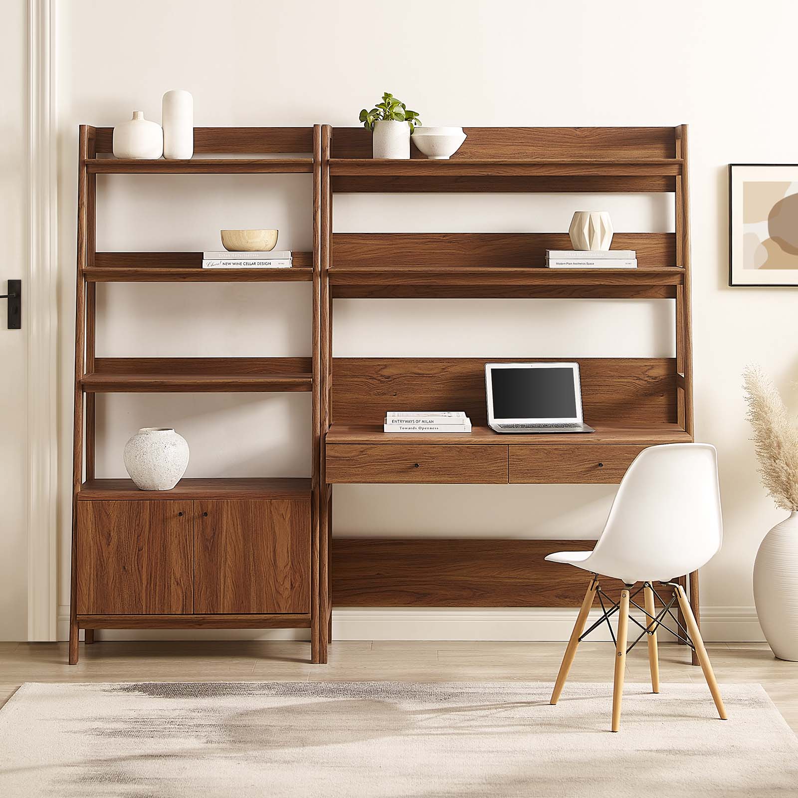 Bixby 2-Piece Wood Office Desk and Bookshelf By Modway - EEI-6112 - Image 9
