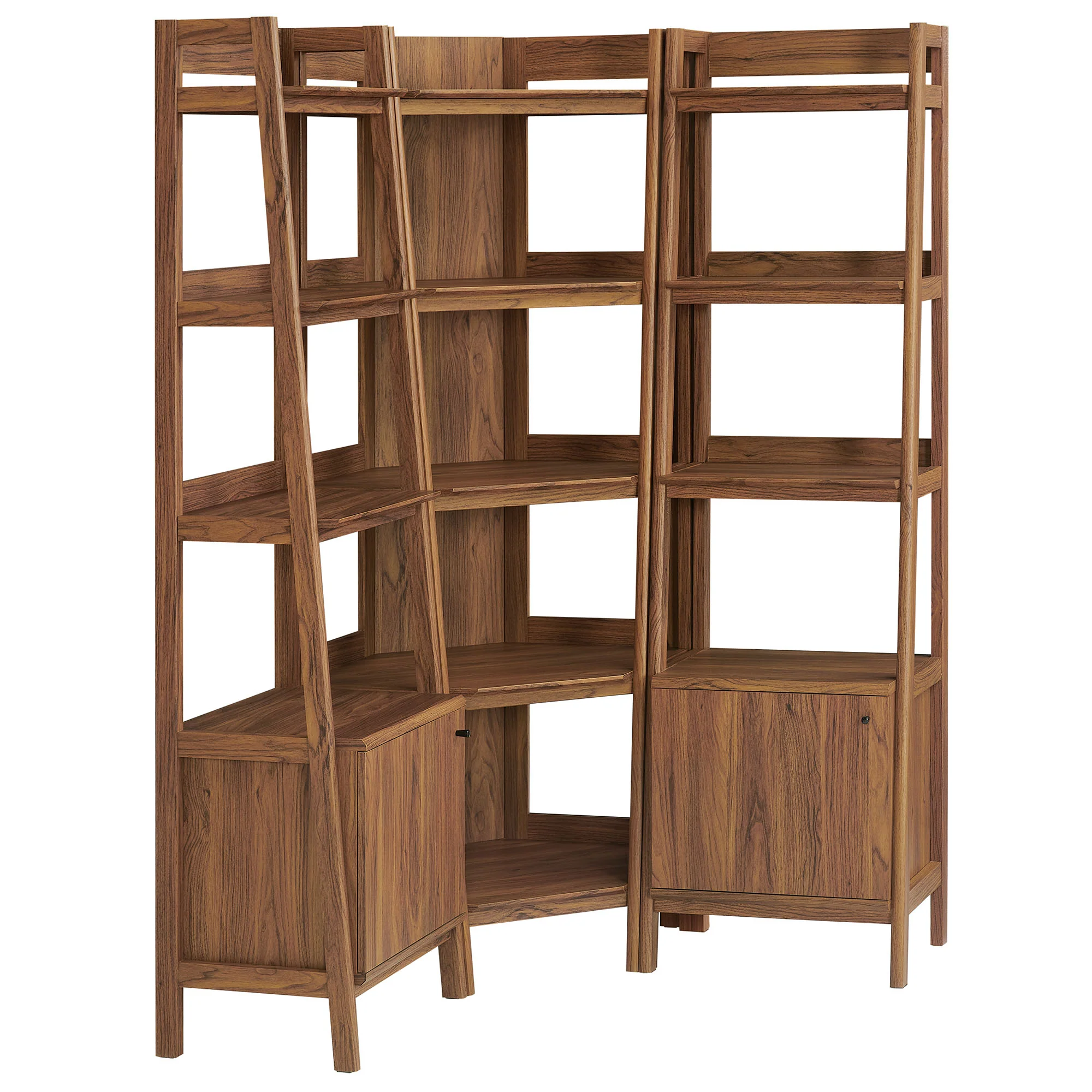 Bixby 3-piece Corner Bookshelf Set with Narrow Bookshelves by Modway - Image 10