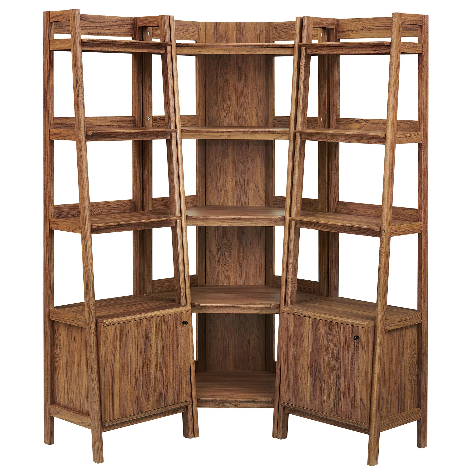 Bixby 3-piece Corner Bookshelf Set with Narrow Bookshelves by Modway - Image 11