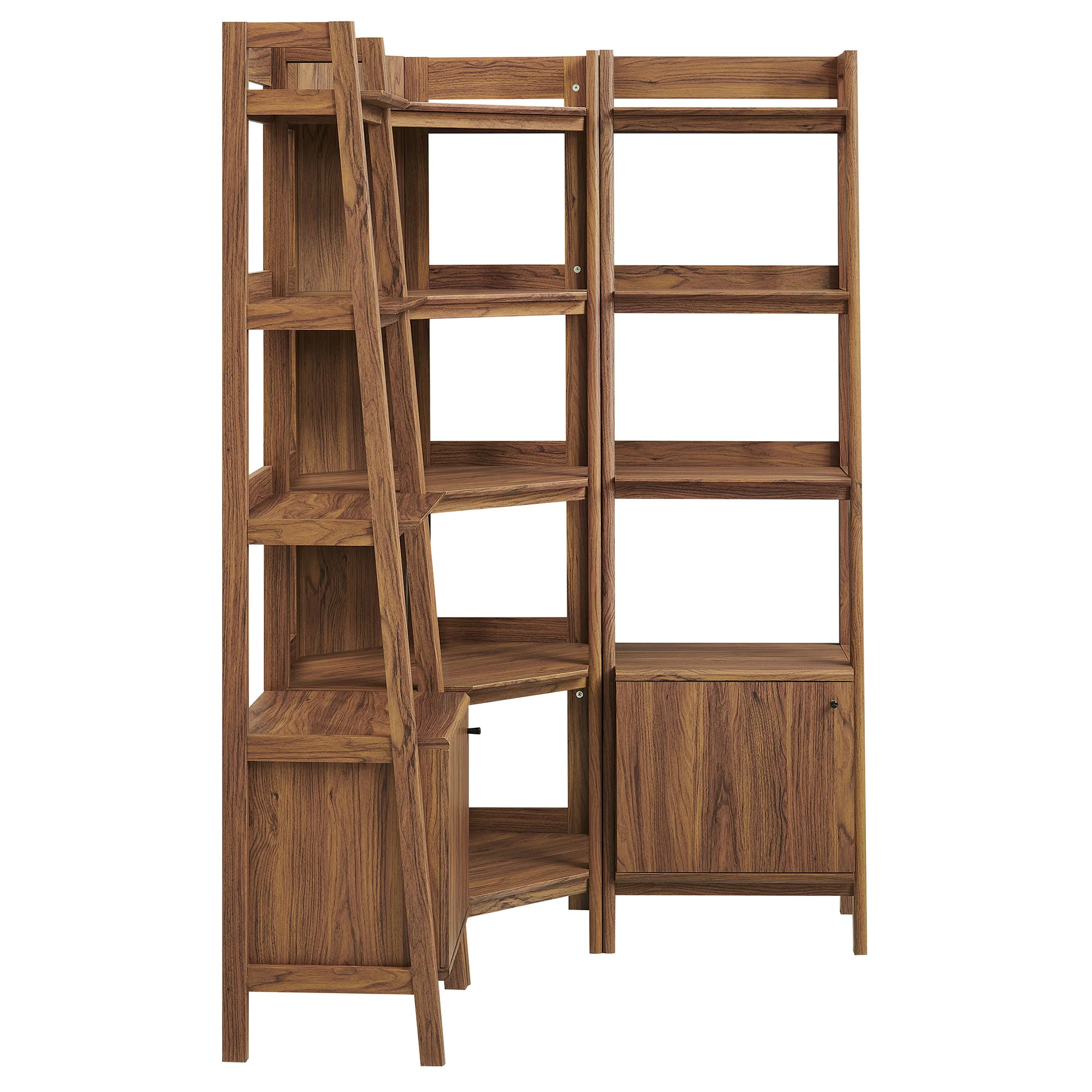 Bixby 3-piece Corner Bookshelf Set with Narrow Bookshelves by Modway - Image 12
