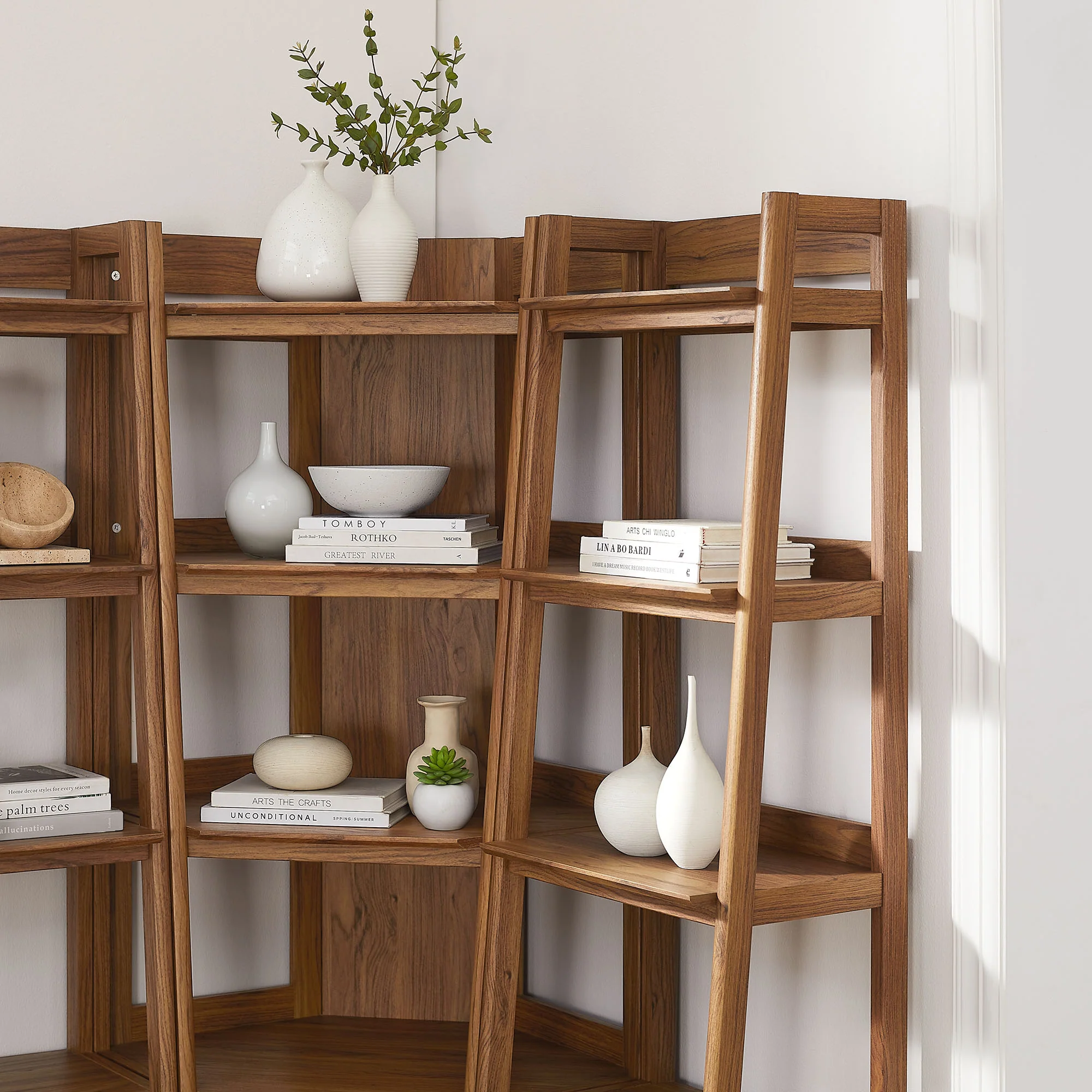 Bixby 3-piece Corner Bookshelf Set with Narrow Bookshelves by Modway - Image 15