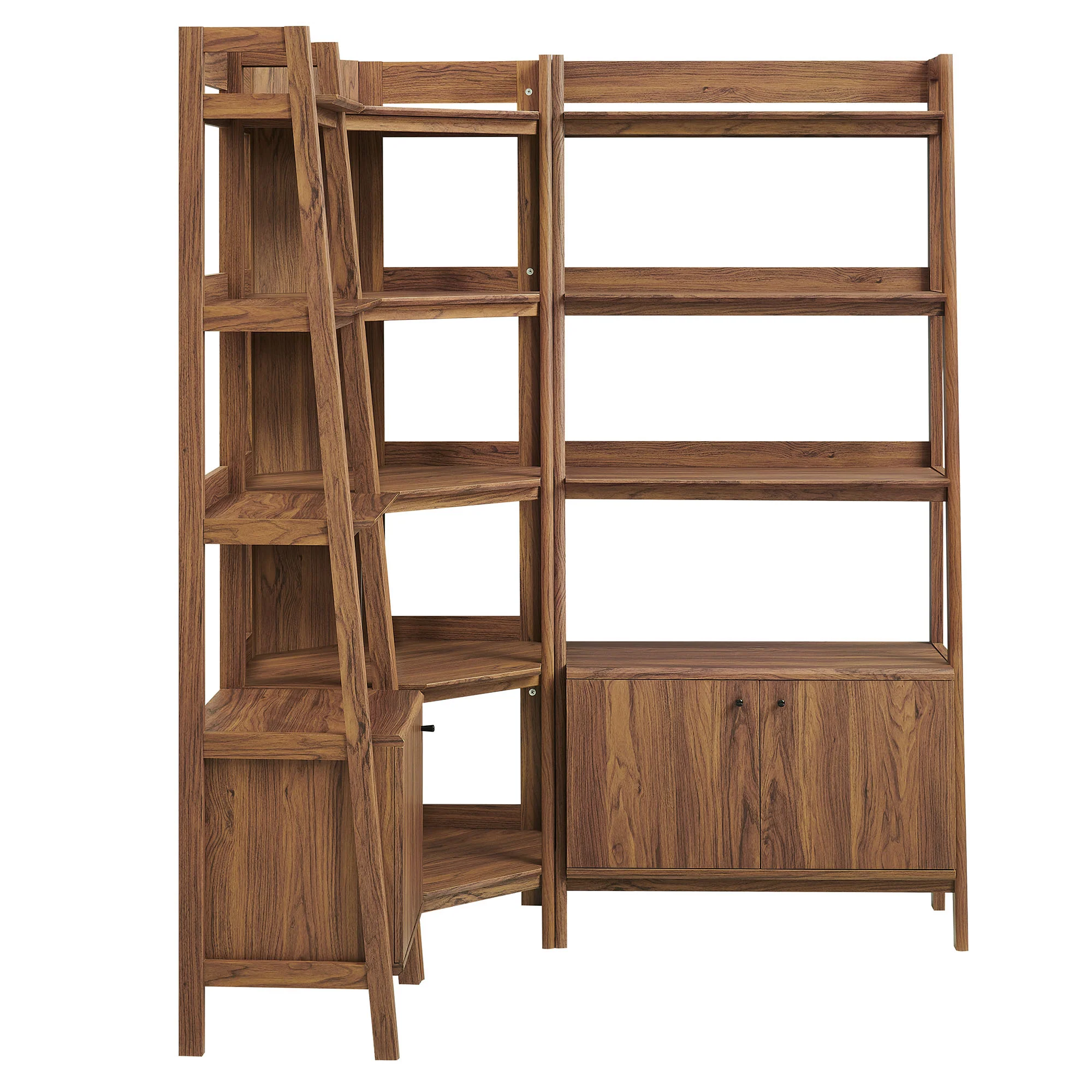 Bixby 3 Piece Corner Bookshelf Set With Wide and Narrow Bookshelves by Modway - Image 11