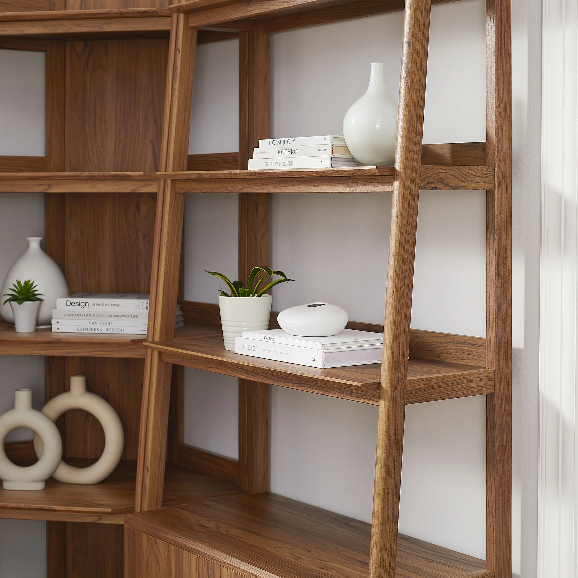 Bixby 3 Piece Corner Bookshelf Set With Wide and Narrow Bookshelves by Modway - Image 13