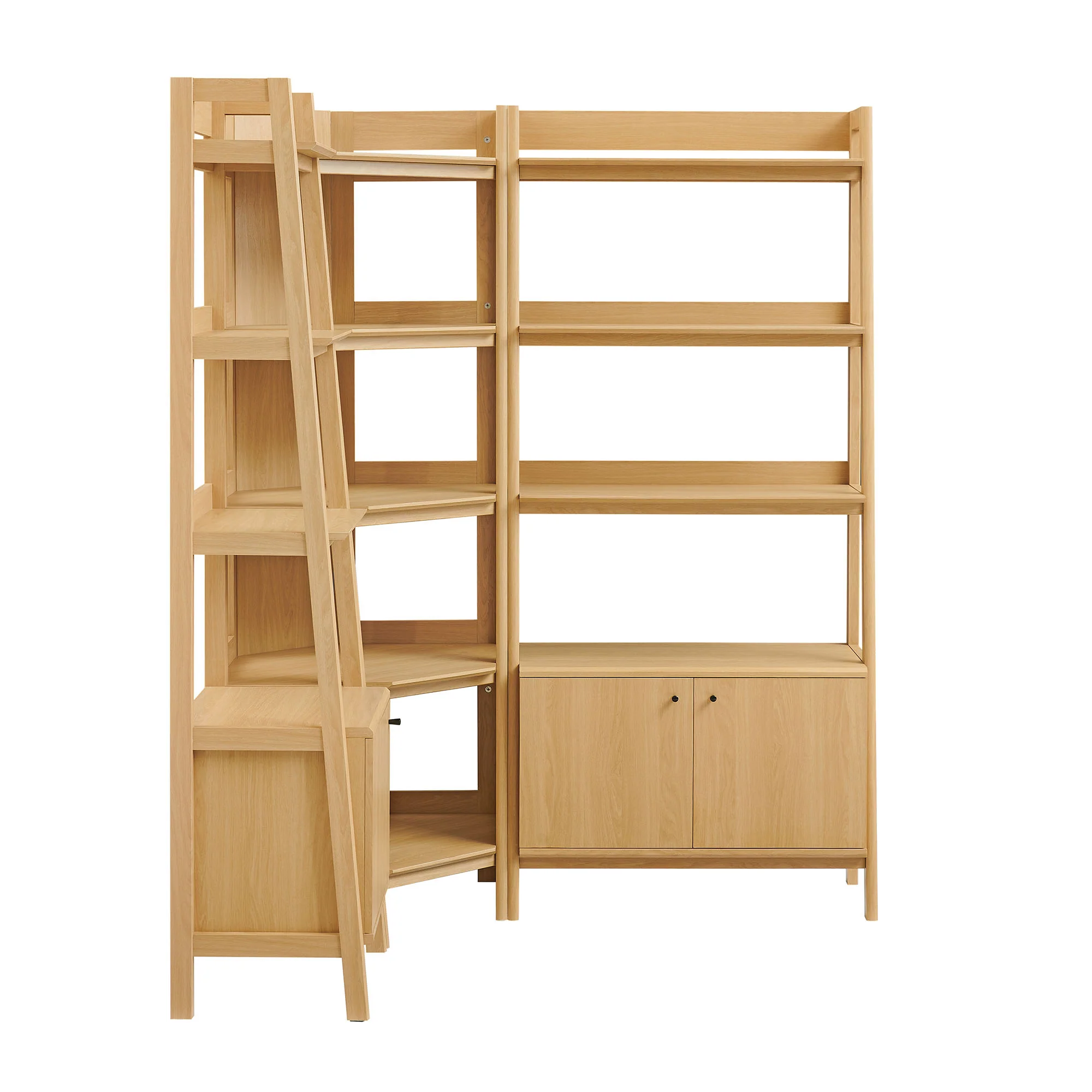 Bixby 3 Piece Corner Bookshelf Set With Wide and Narrow Bookshelves by Modway - Image 3