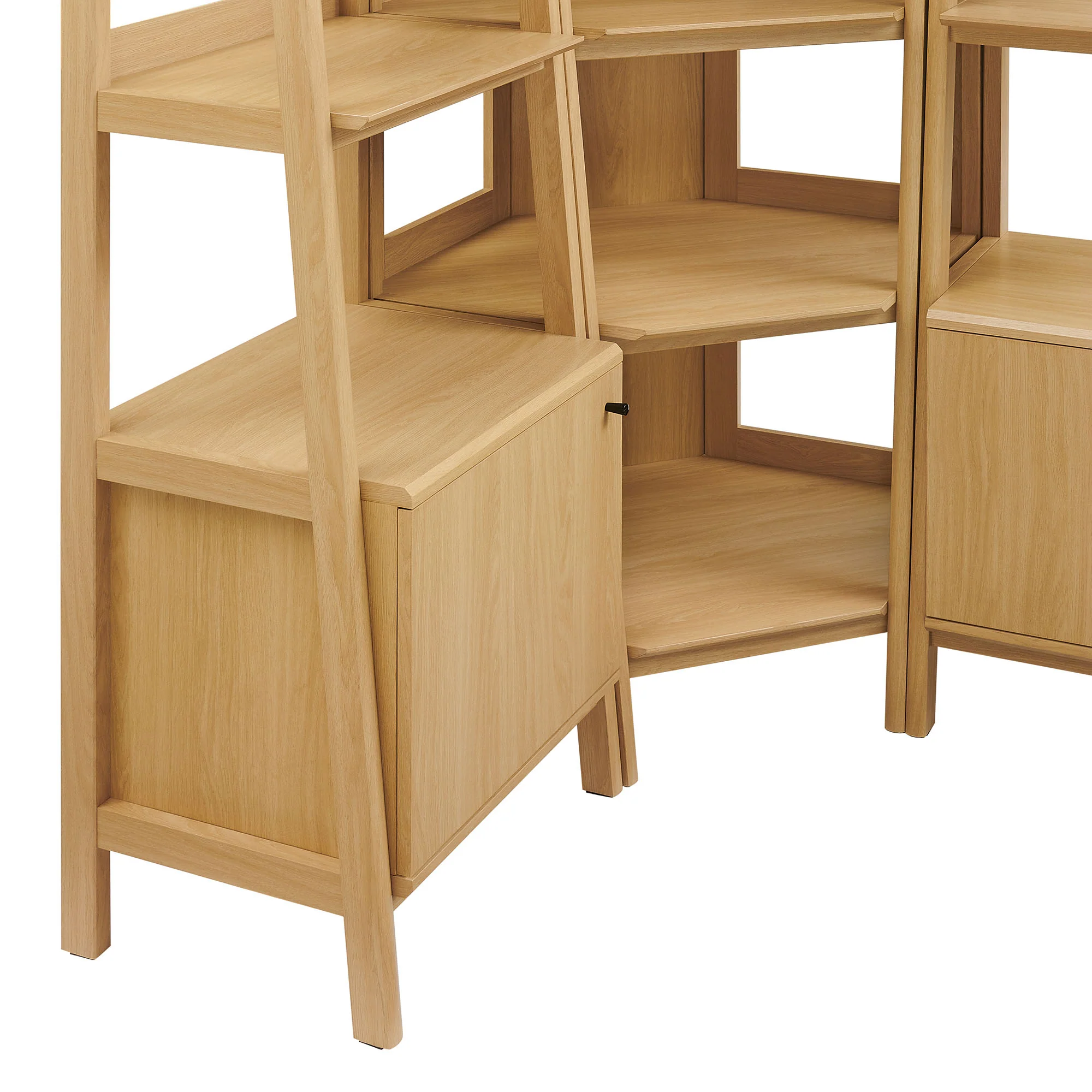 Bixby 3 Piece Corner Bookshelf Set With Wide and Narrow Bookshelves by Modway - Image 4