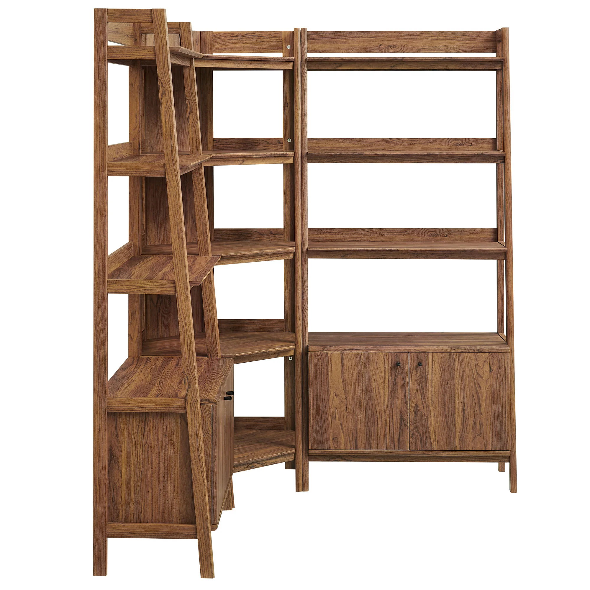 Bixby 3-Piece Corner Bookshelf Set with Wide Bookshelves by Modway - Image 12