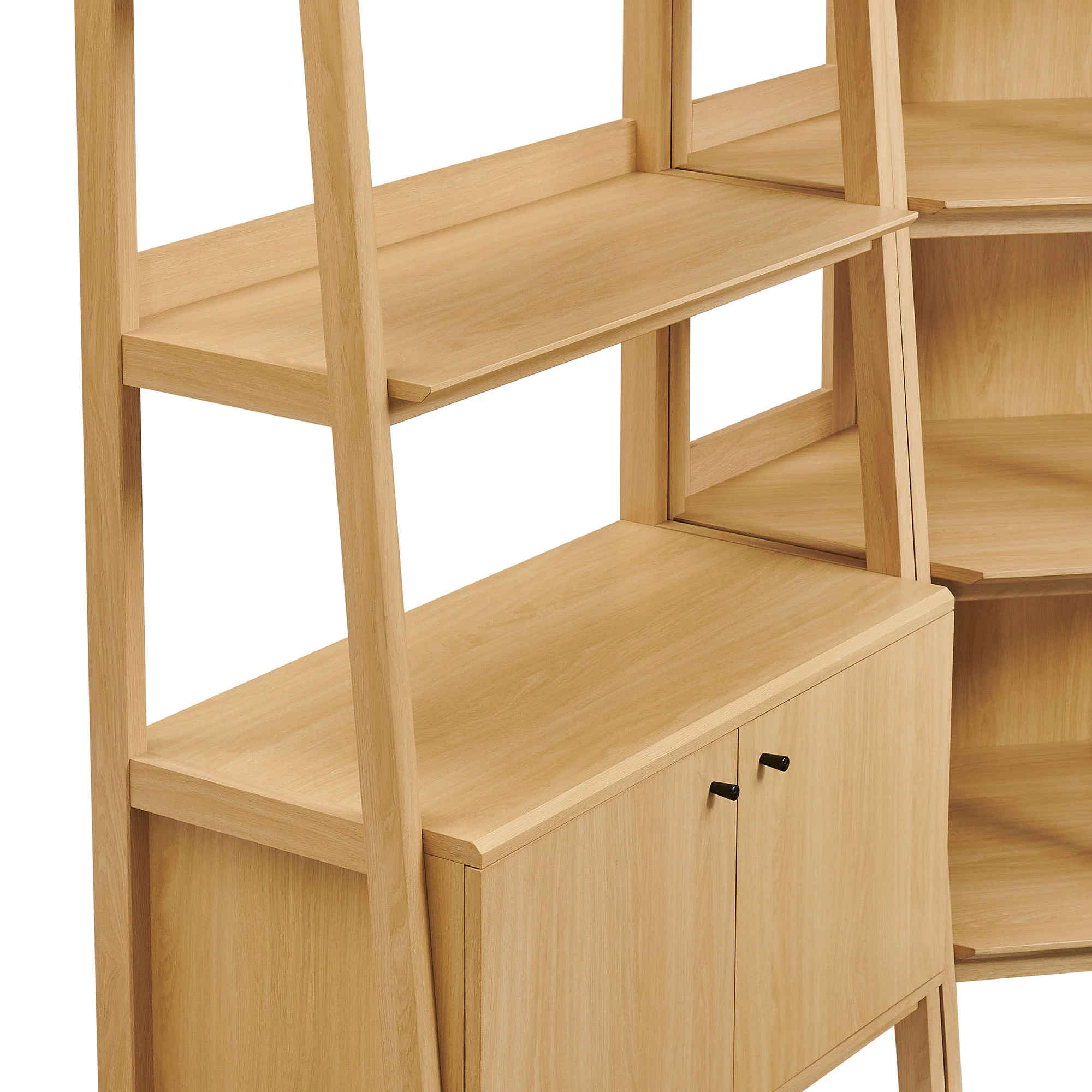 Bixby 3-Piece Corner Bookshelf Set with Wide Bookshelves by Modway - Image 5
