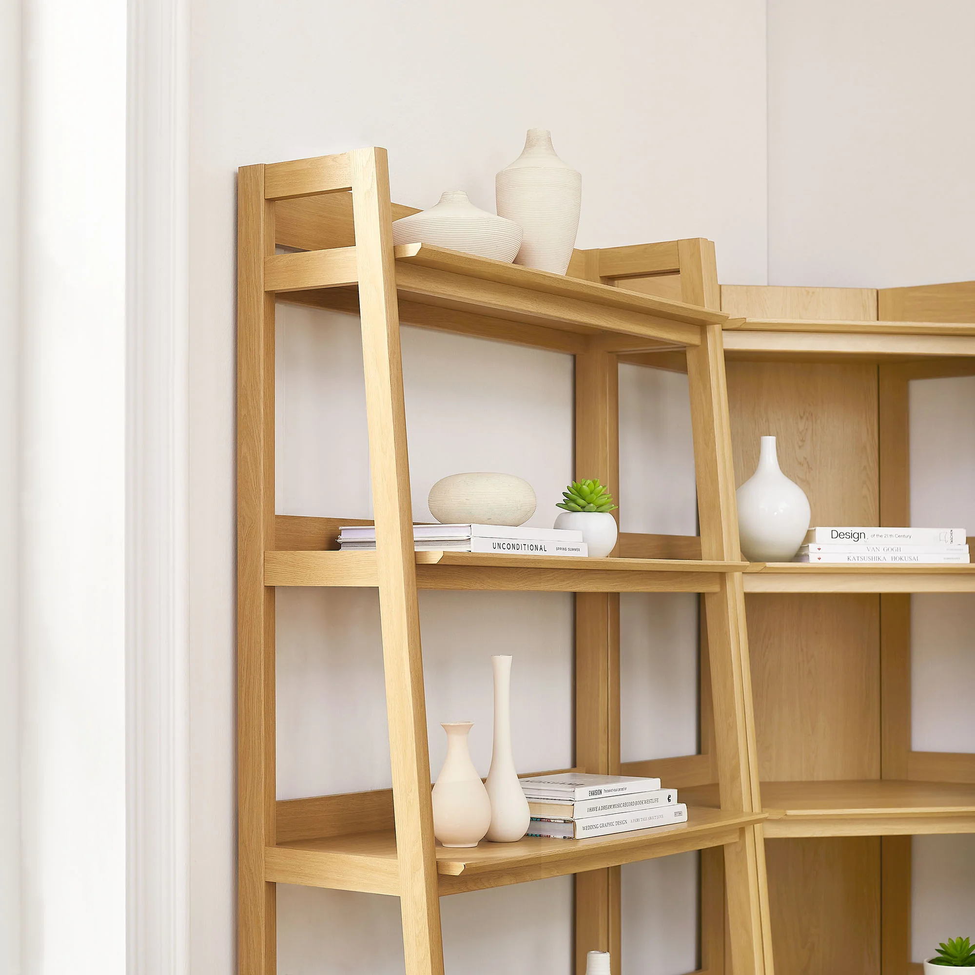 Bixby 3-Piece Corner Bookshelf Set with Wide Bookshelves by Modway - Image 7