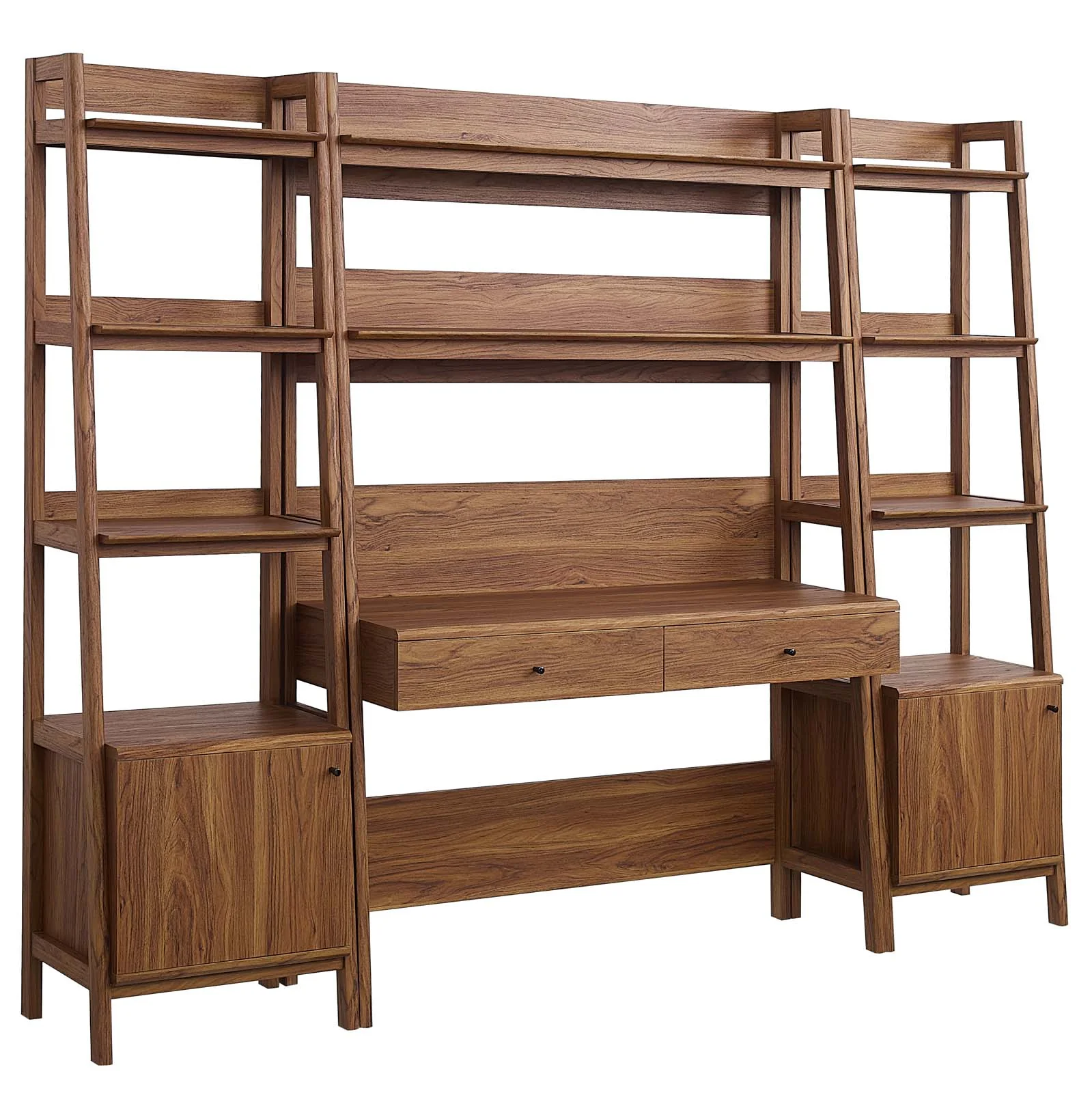 Bixby 3-Piece Wood Office Desk and Bookshelf By Modway - EEI-6114 - Image 6