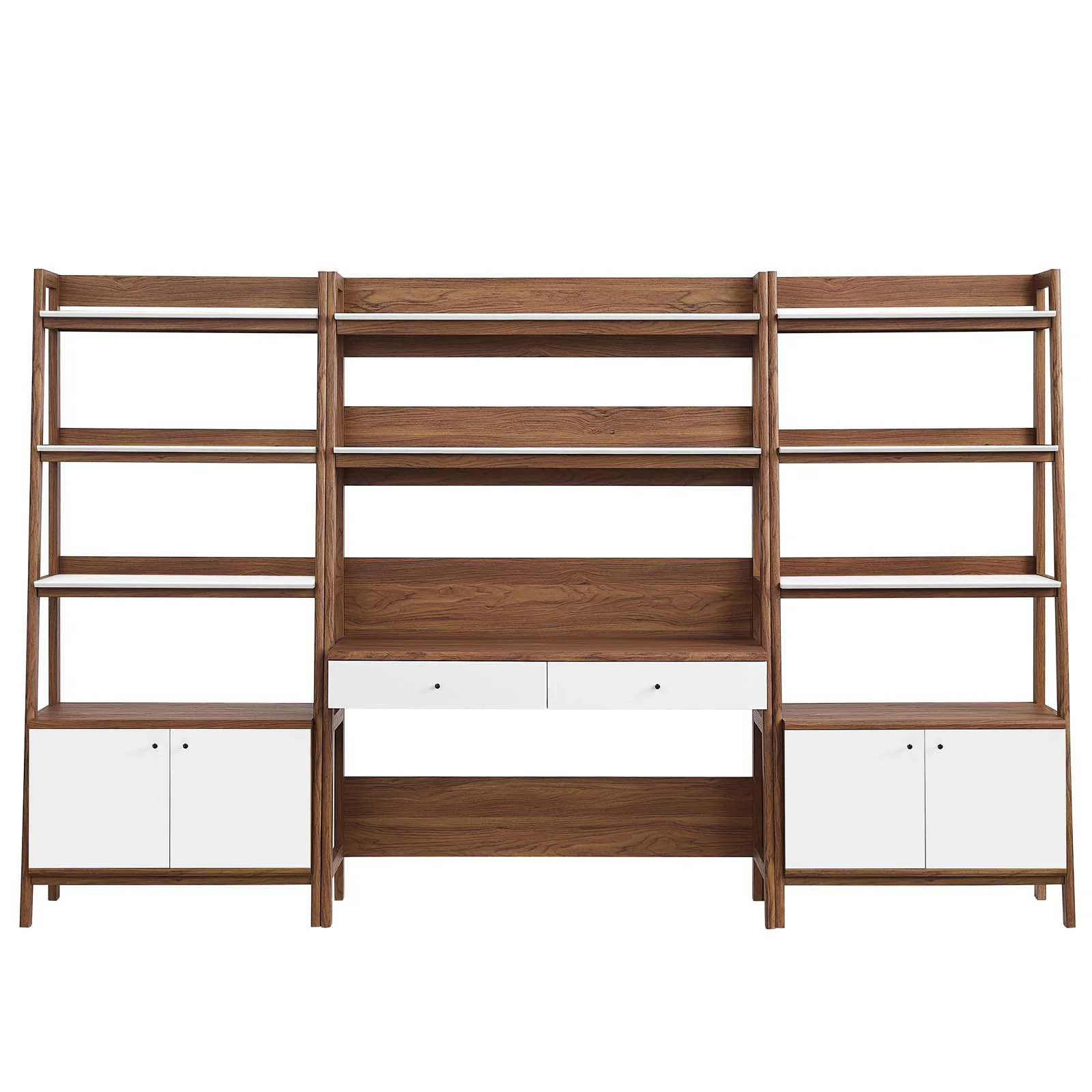 Bixby 3-Piece Wood Office Desk and Bookshelf By Modway - EEI-6115 - Image 12