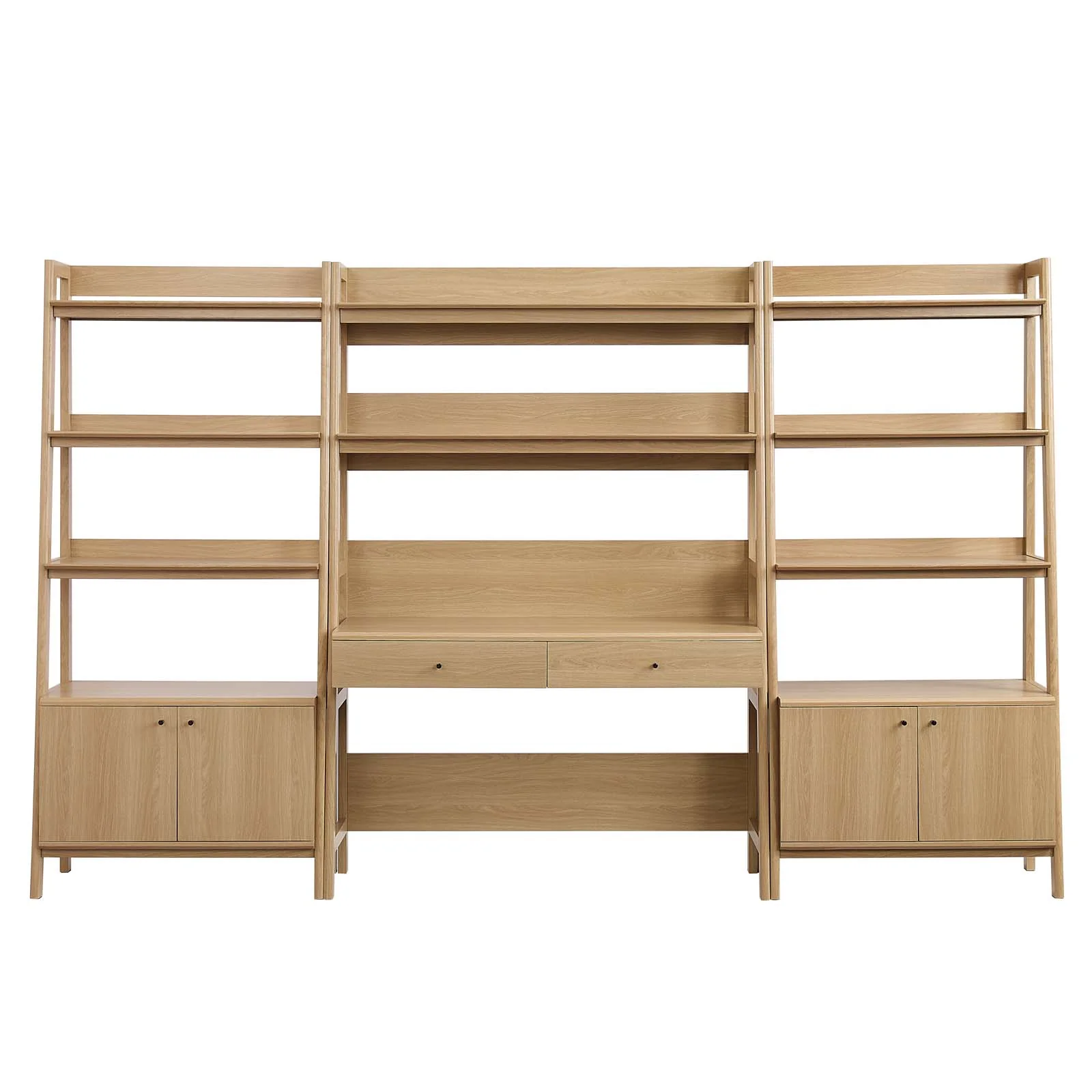 Bixby 3-Piece Wood Office Desk and Bookshelf By Modway - EEI-6115 - Image 3