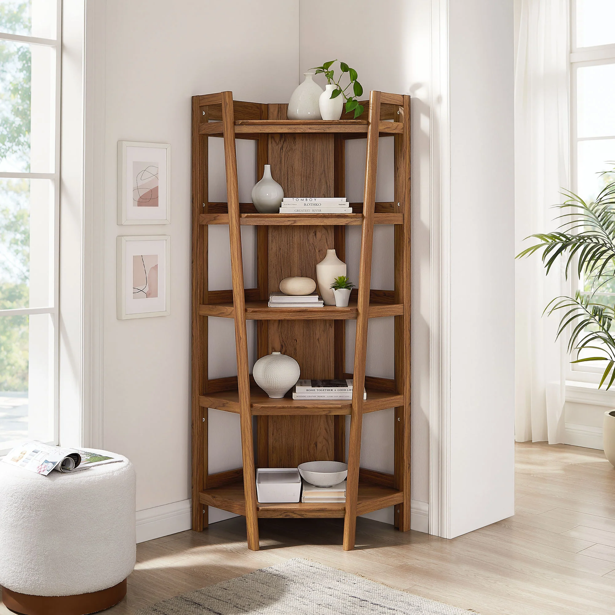 Bixby 71 Inch Corner Bookshelf by Modway - Image 12