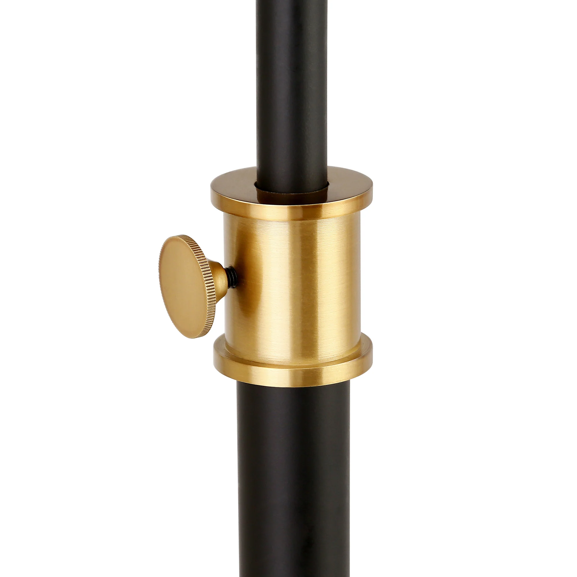 Black Adjustable Reading Floor Lamp With Black Dome Shade By Homeroots - Image 3